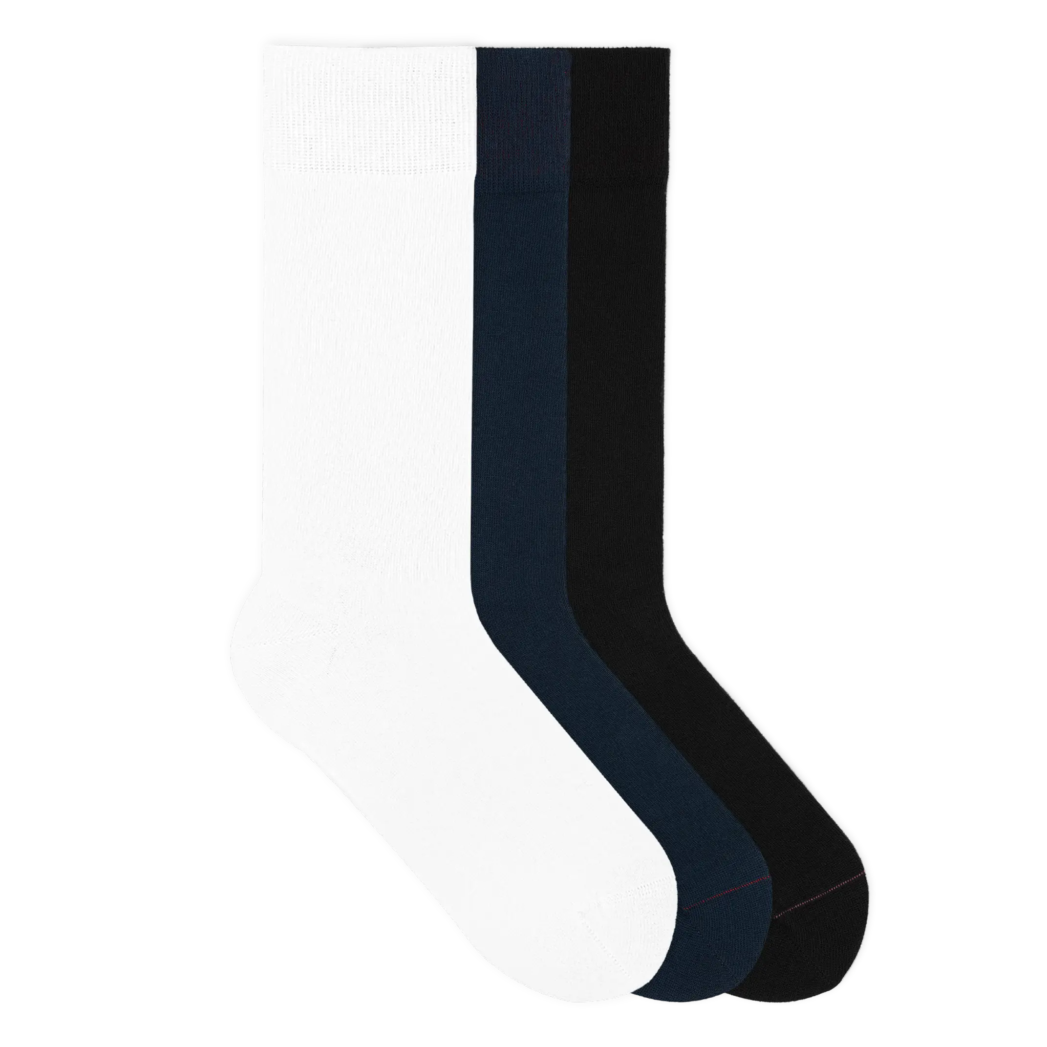 Einfarbige Socken aus Bio-Baumwolle - 3er Set