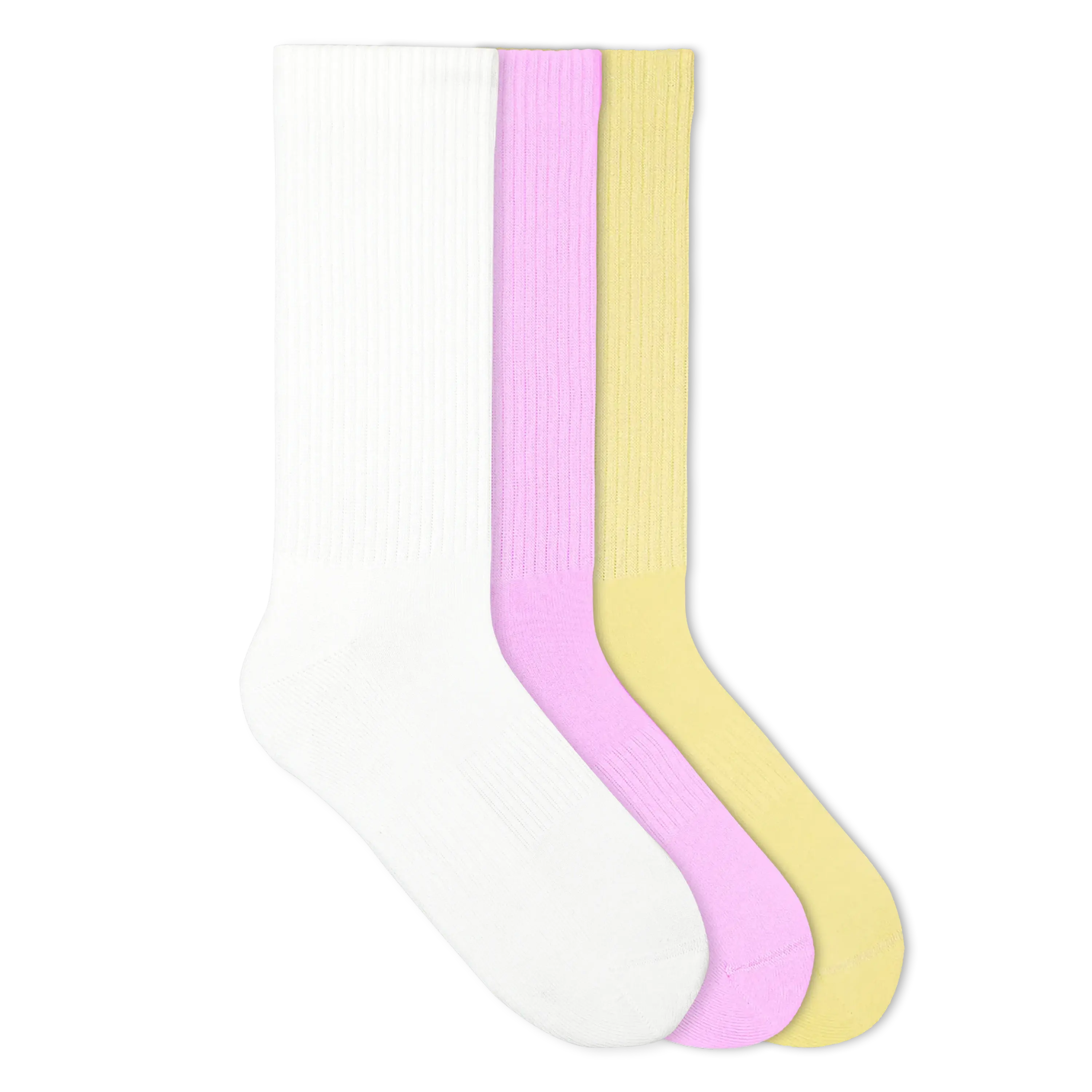 Einfarbige Tennissocken aus Bio-Baumwolle – 6er Set