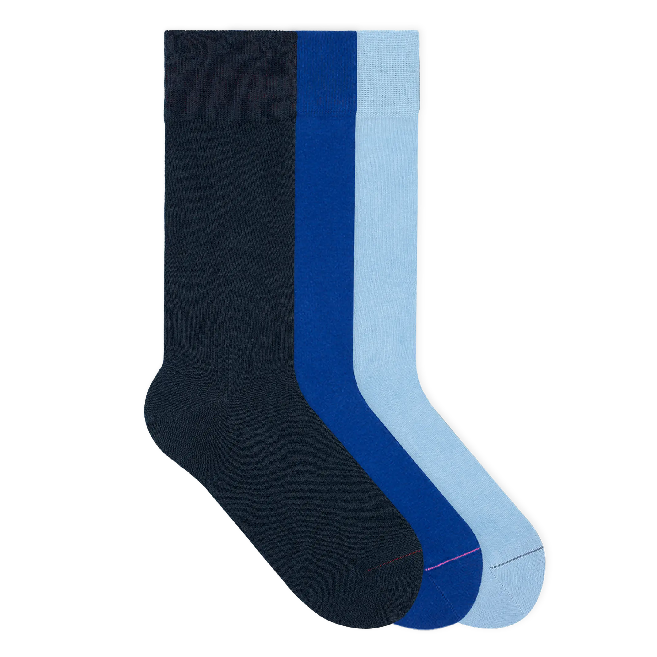 Einfarbige Socken aus Bio-Baumwolle - 3er Set