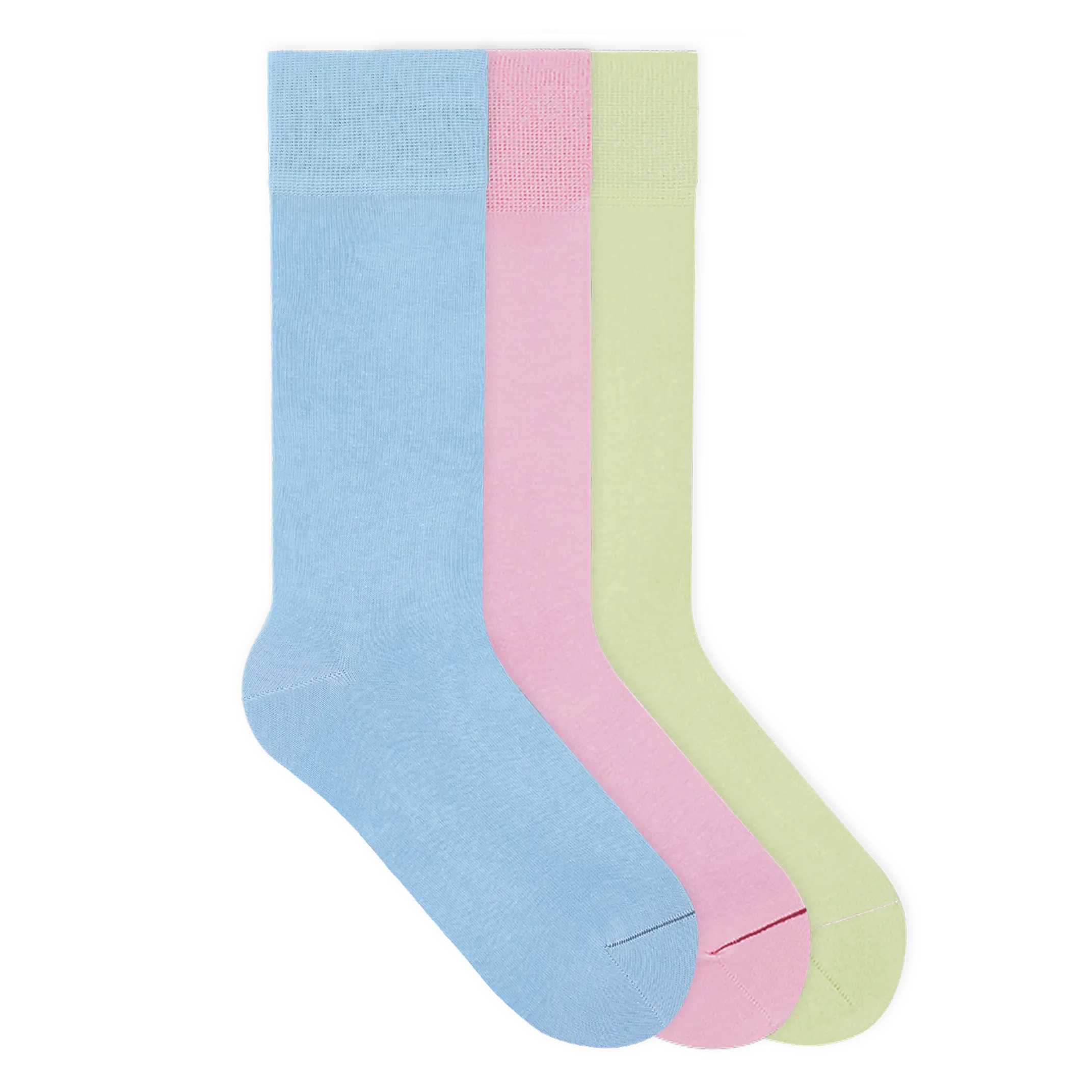 Einfarbige Socken aus Bio-Baumwolle - 3er Set