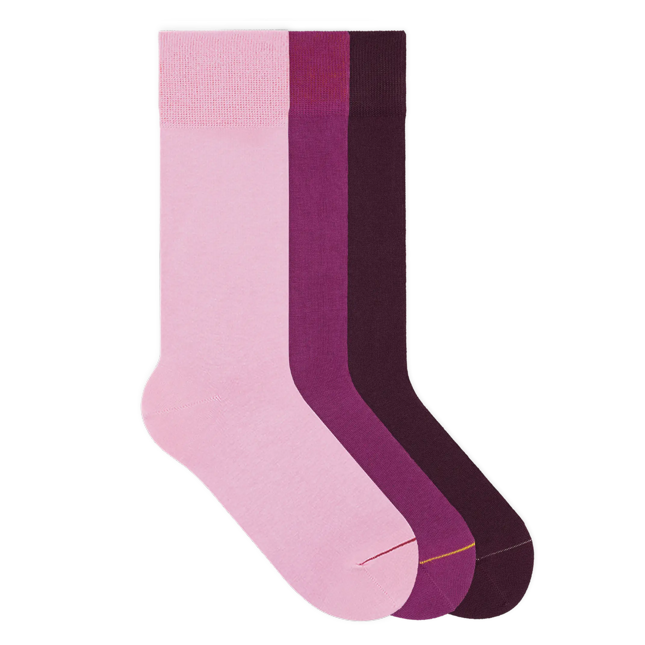 Einfarbige Socken aus Bio-Baumwolle - 3er Set