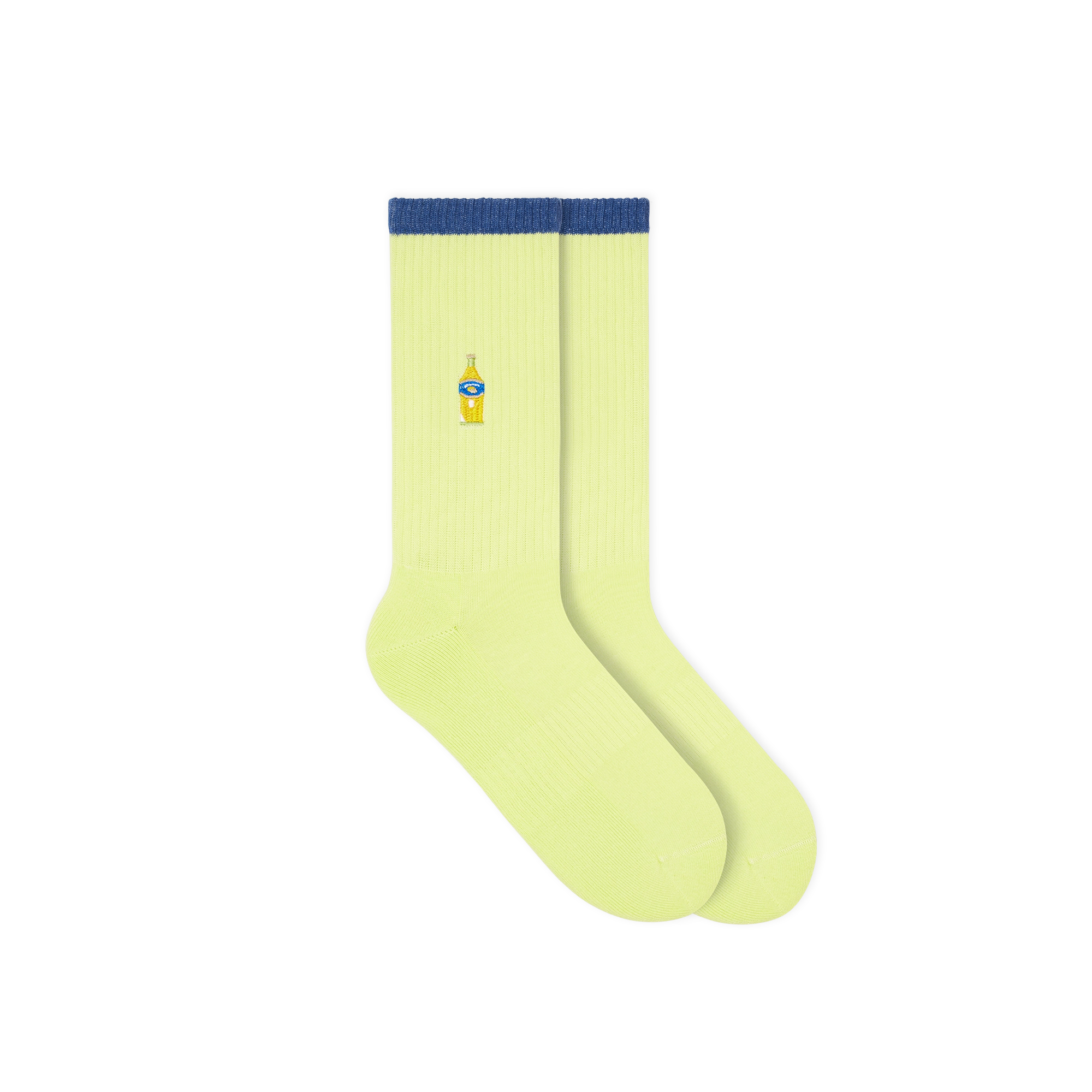 gelbe tennis socken, crew style, 80s, 80er motiv socken, saft strick motiv, sport socken