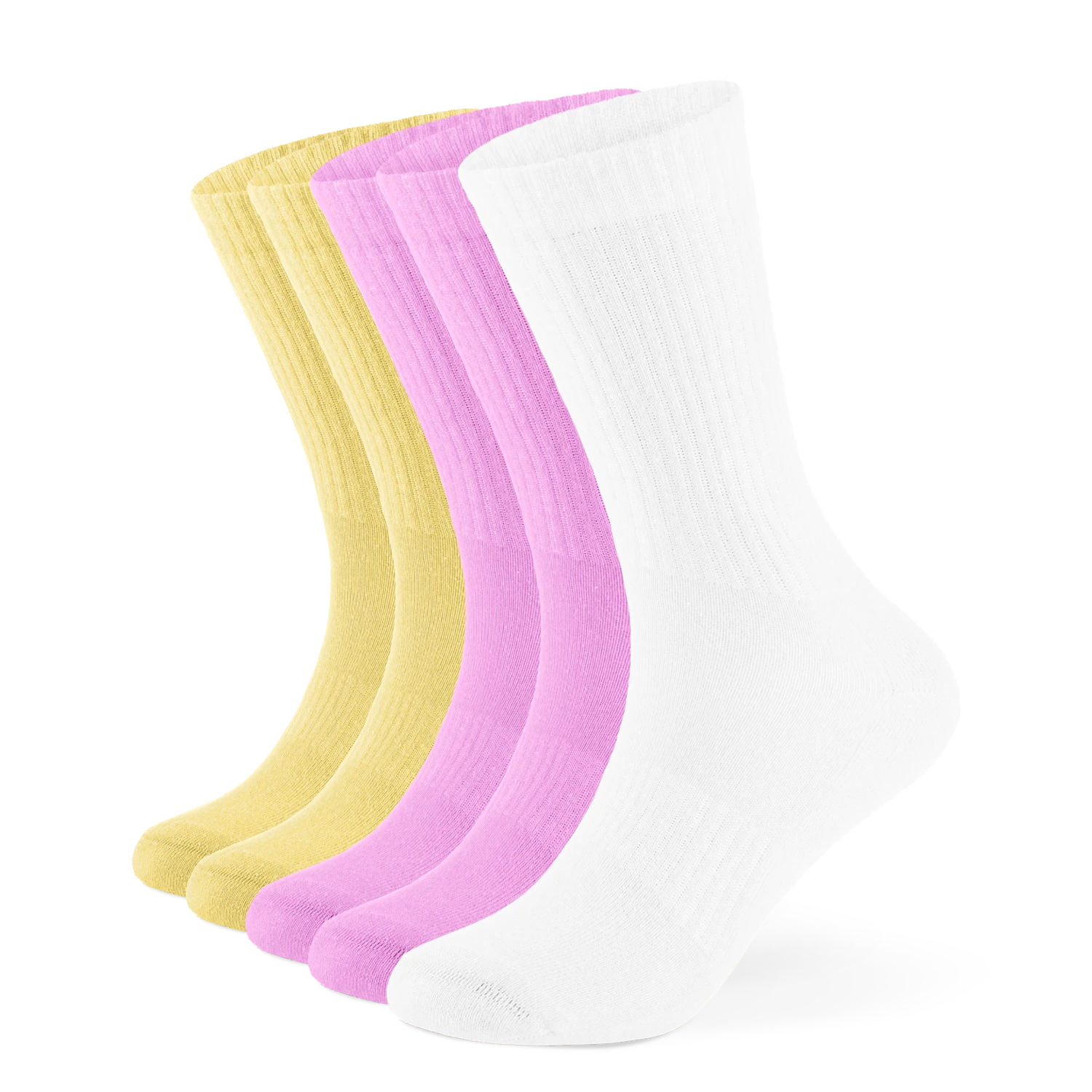 Einfarbige Tennissocken aus Bio-Baumwolle – 10er Set