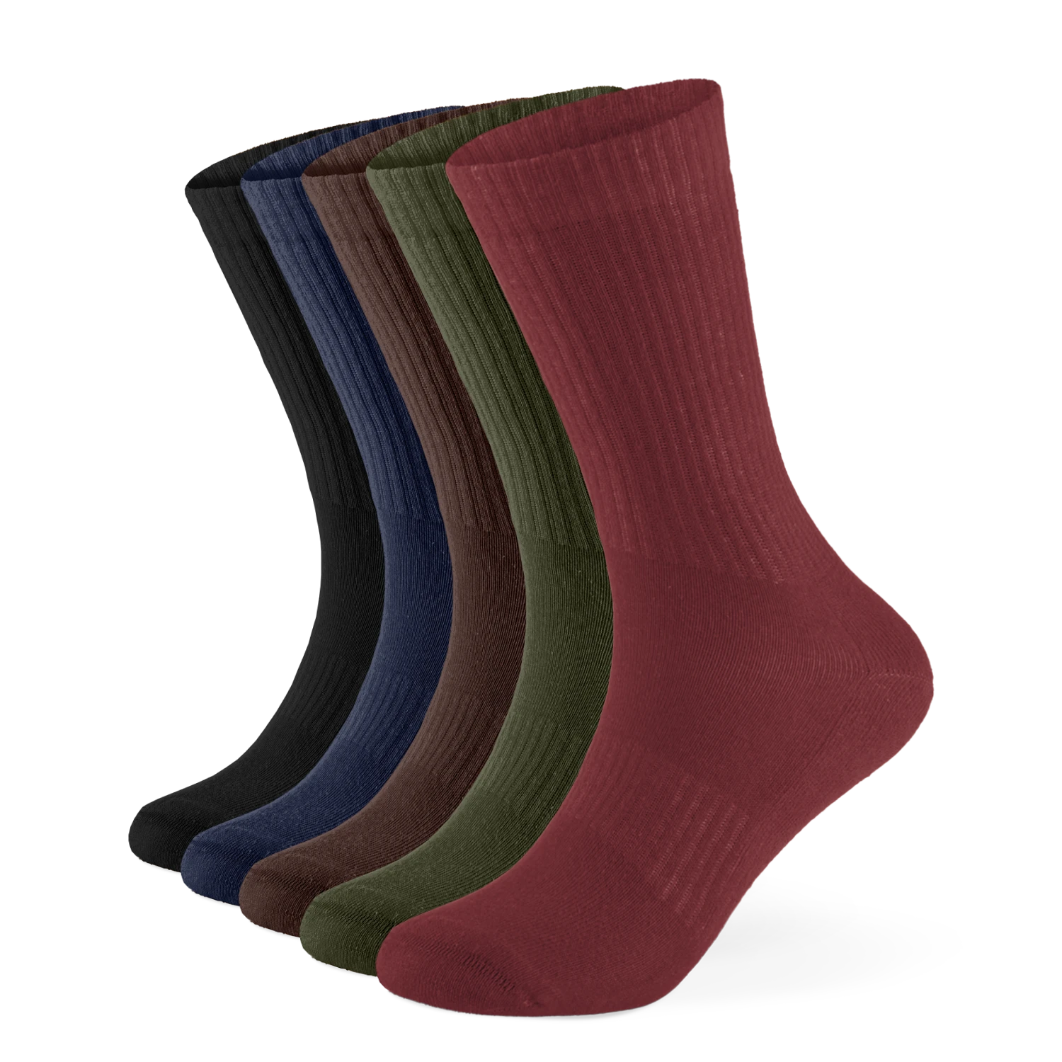 Einfarbige Tennissocken aus Bio-Baumwolle – 10er Set