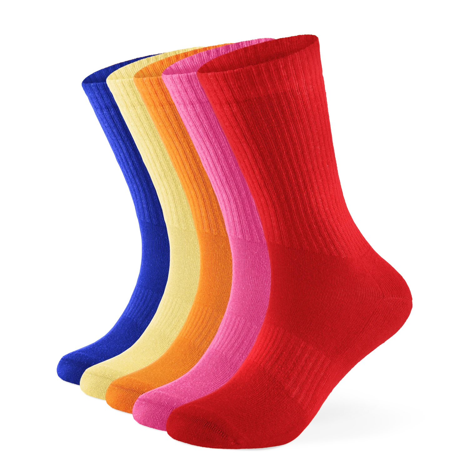 Einfarbige Tennissocken aus Bio-Baumwolle – 10er Set