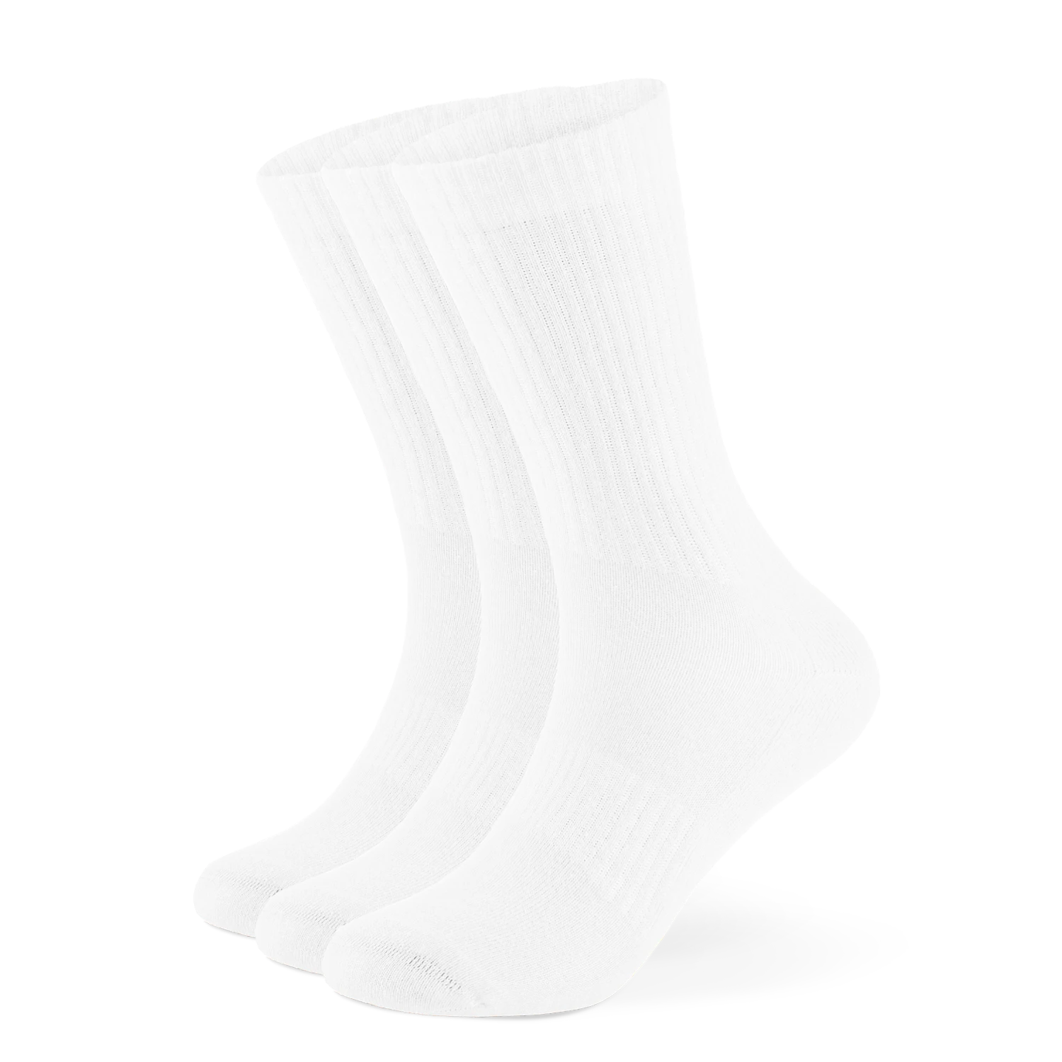 Einfarbige Tennissocken aus Bio-Baumwolle – 6er Set
