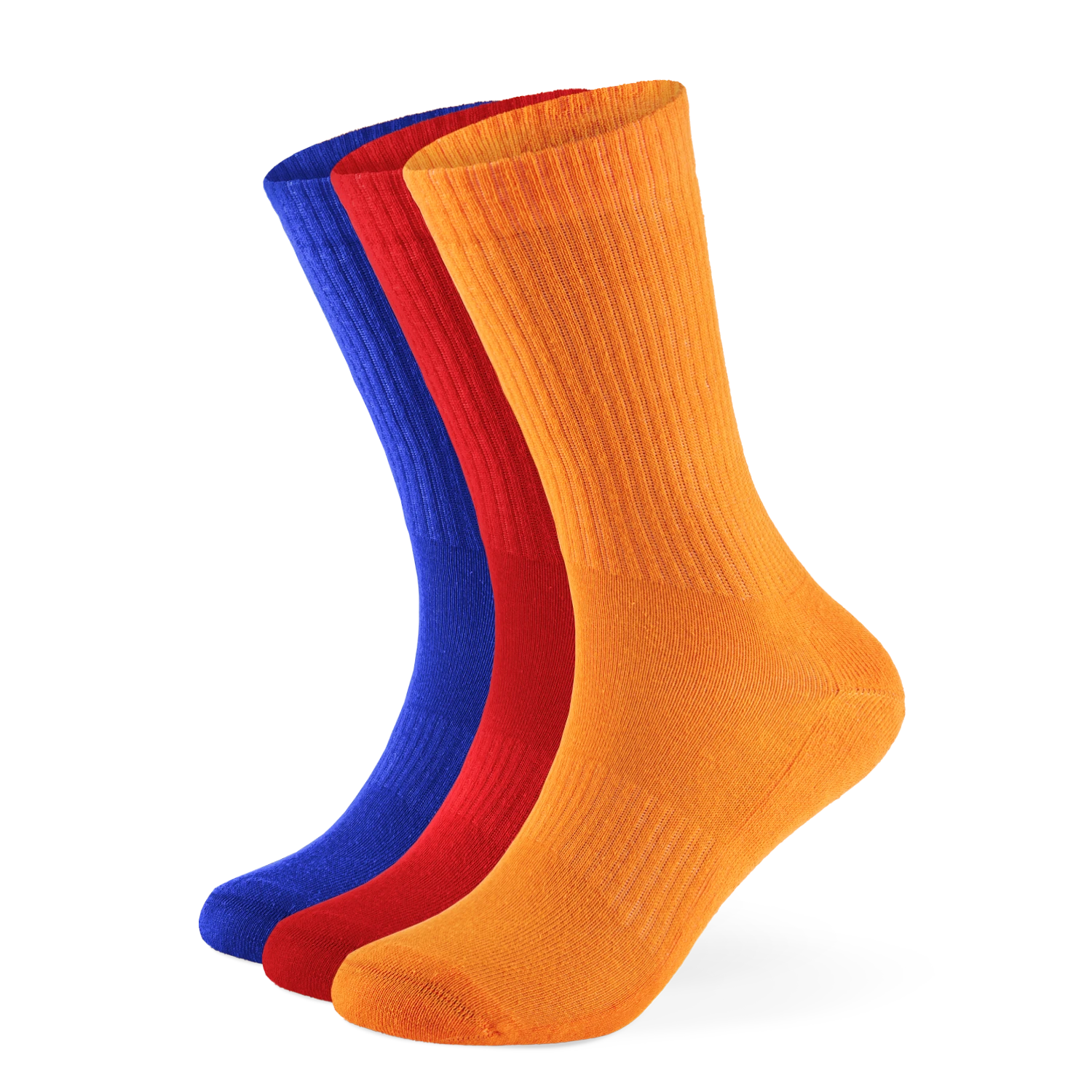 Einfarbige Tennissocken aus Bio-Baumwolle – 6er Set