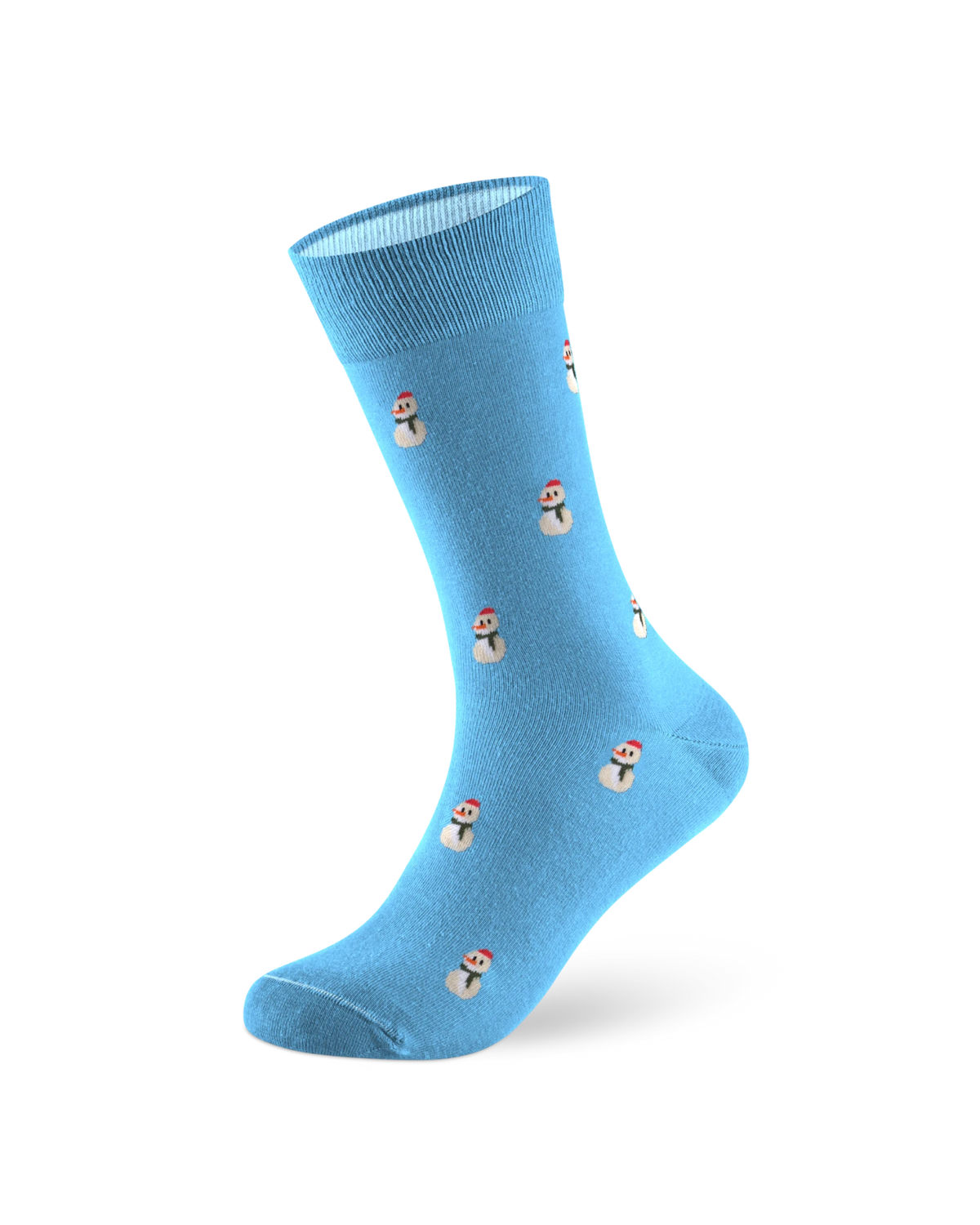 Weihnachtssocke Snowman Mini Ice Blue