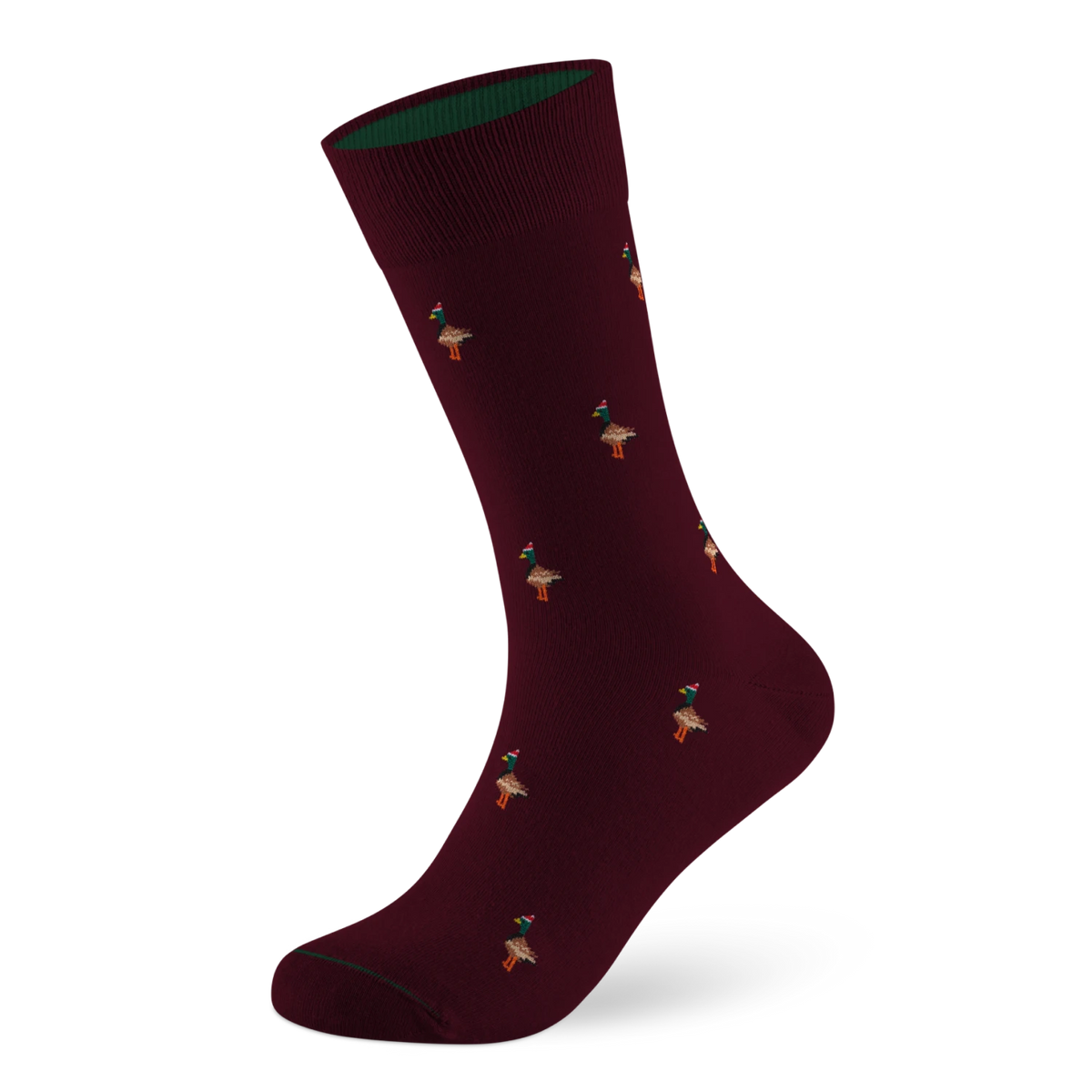 Weihnachtssocke Duck Xmas Maroon Red