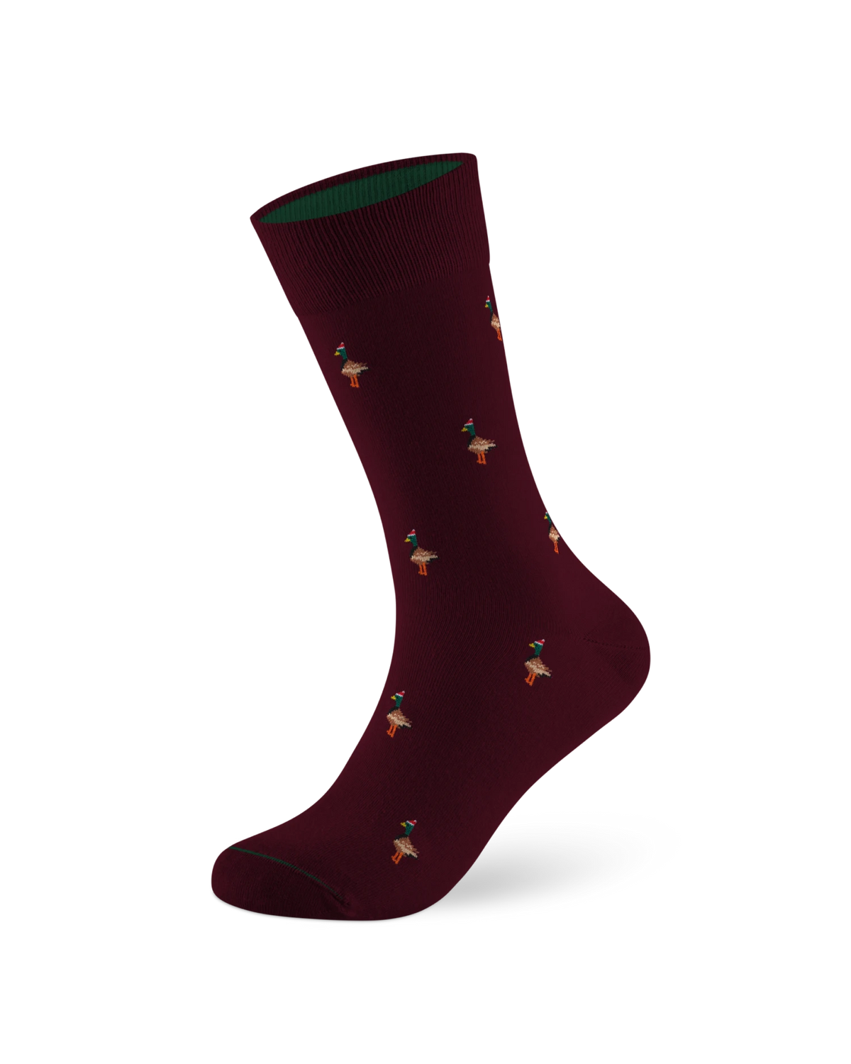 Weihnachtssocke Duck Xmas Maroon Red