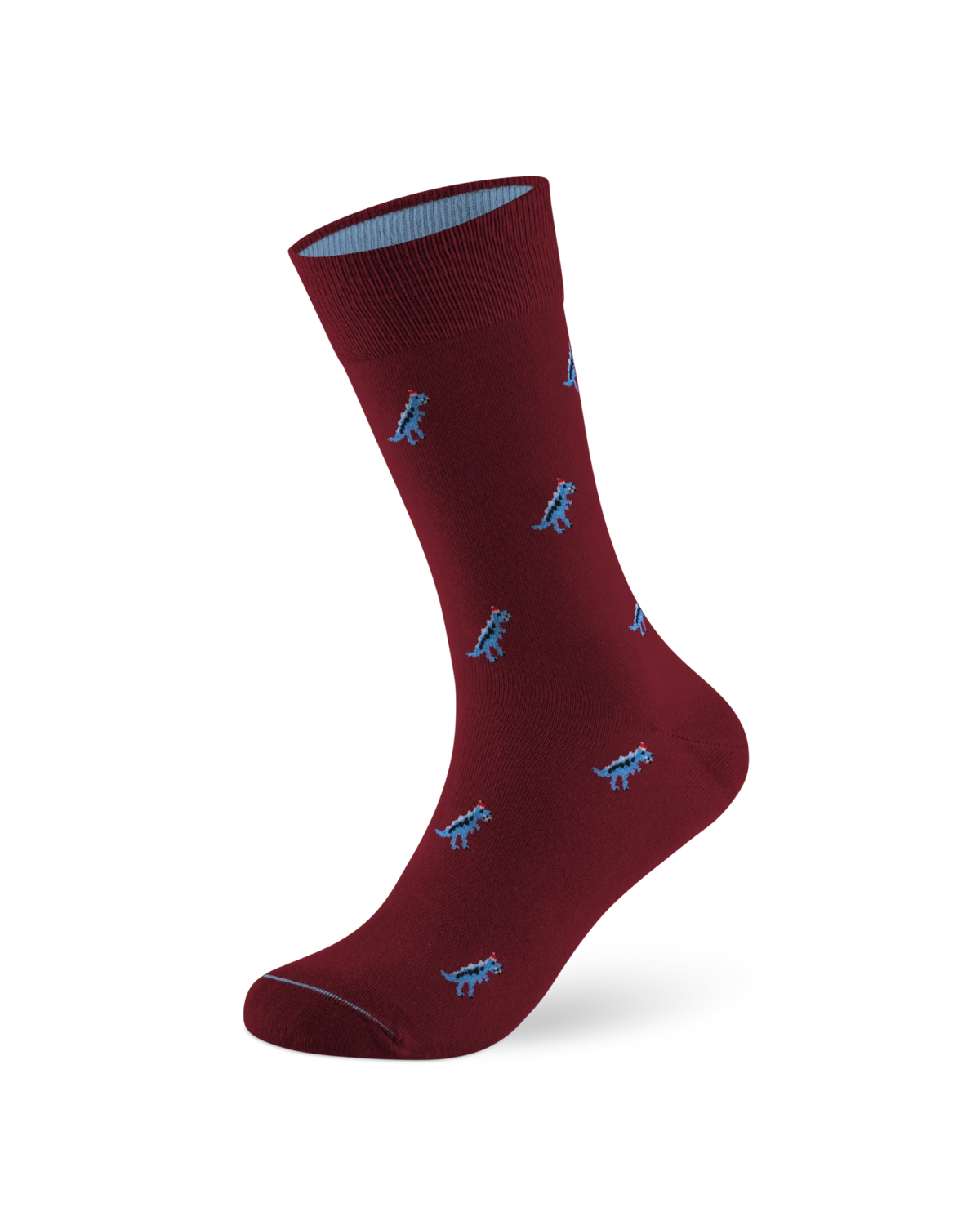 Weihnachtssocke T-Rex Copper Red