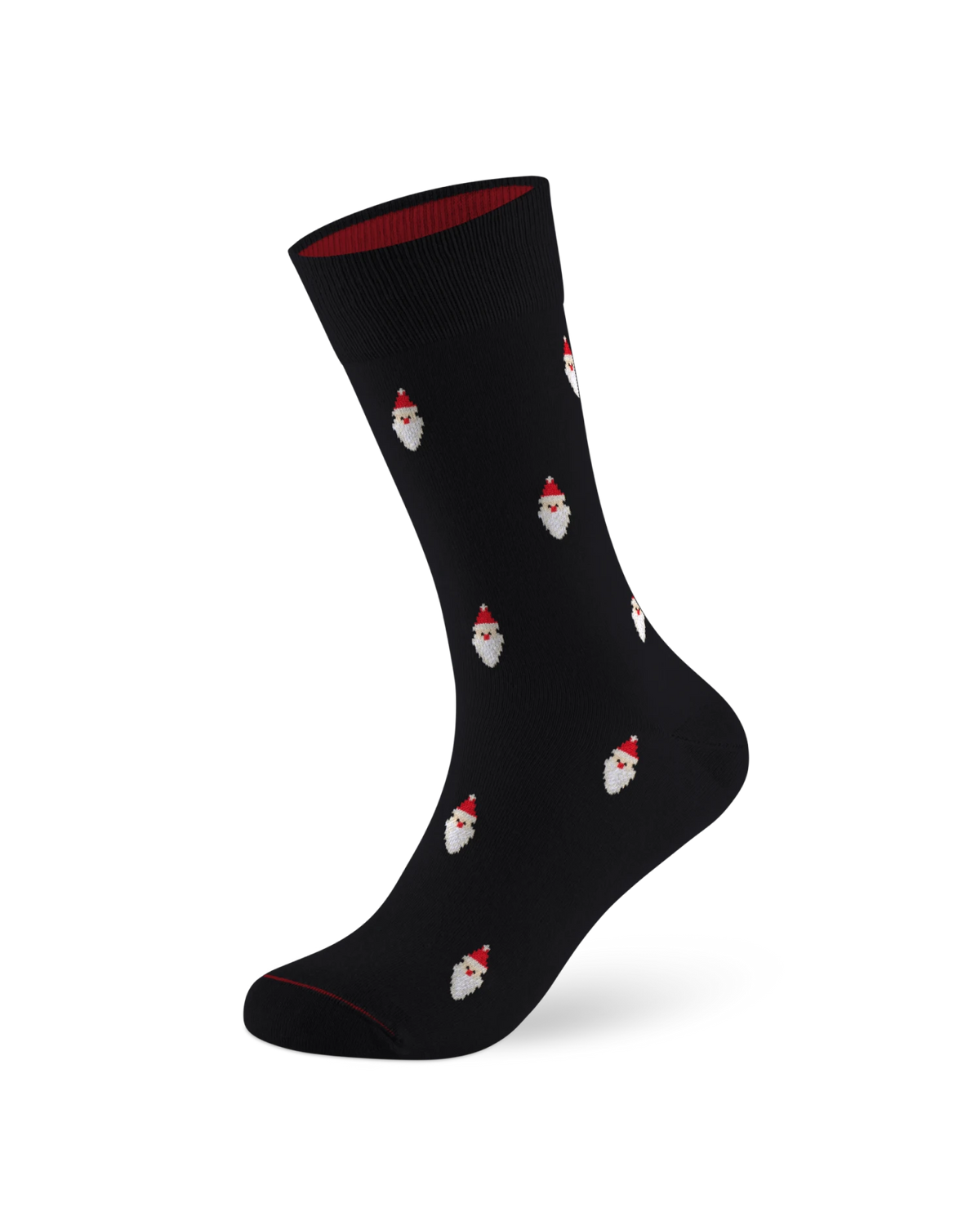 Weihnachtssocke Santa Deep Black