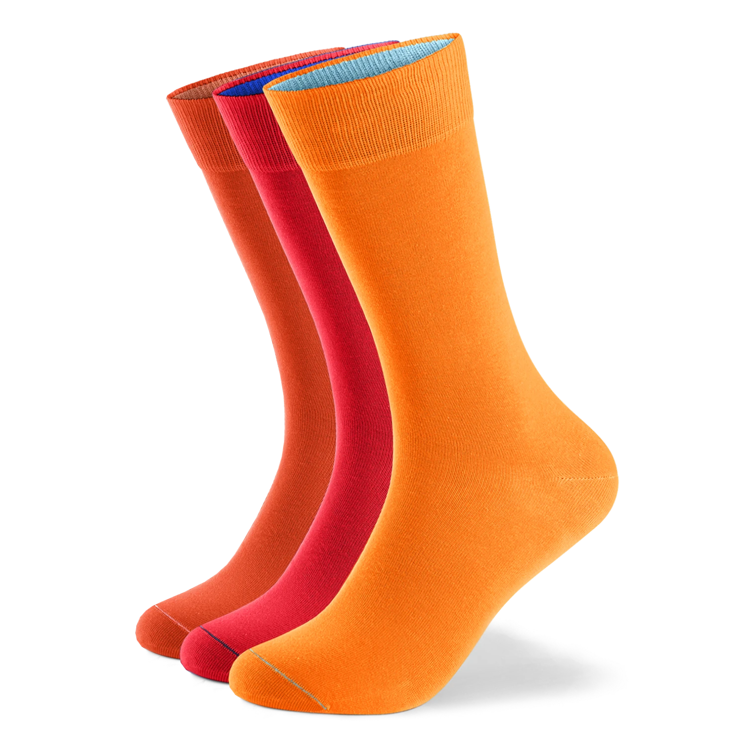 Einfarbige Socken aus Bio-Baumwolle - 3er Set