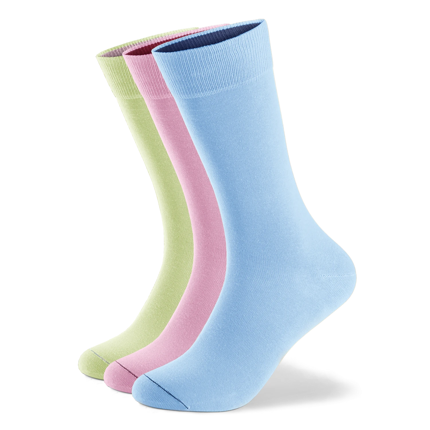 Einfarbige Socken aus Bio-Baumwolle - 3er Set