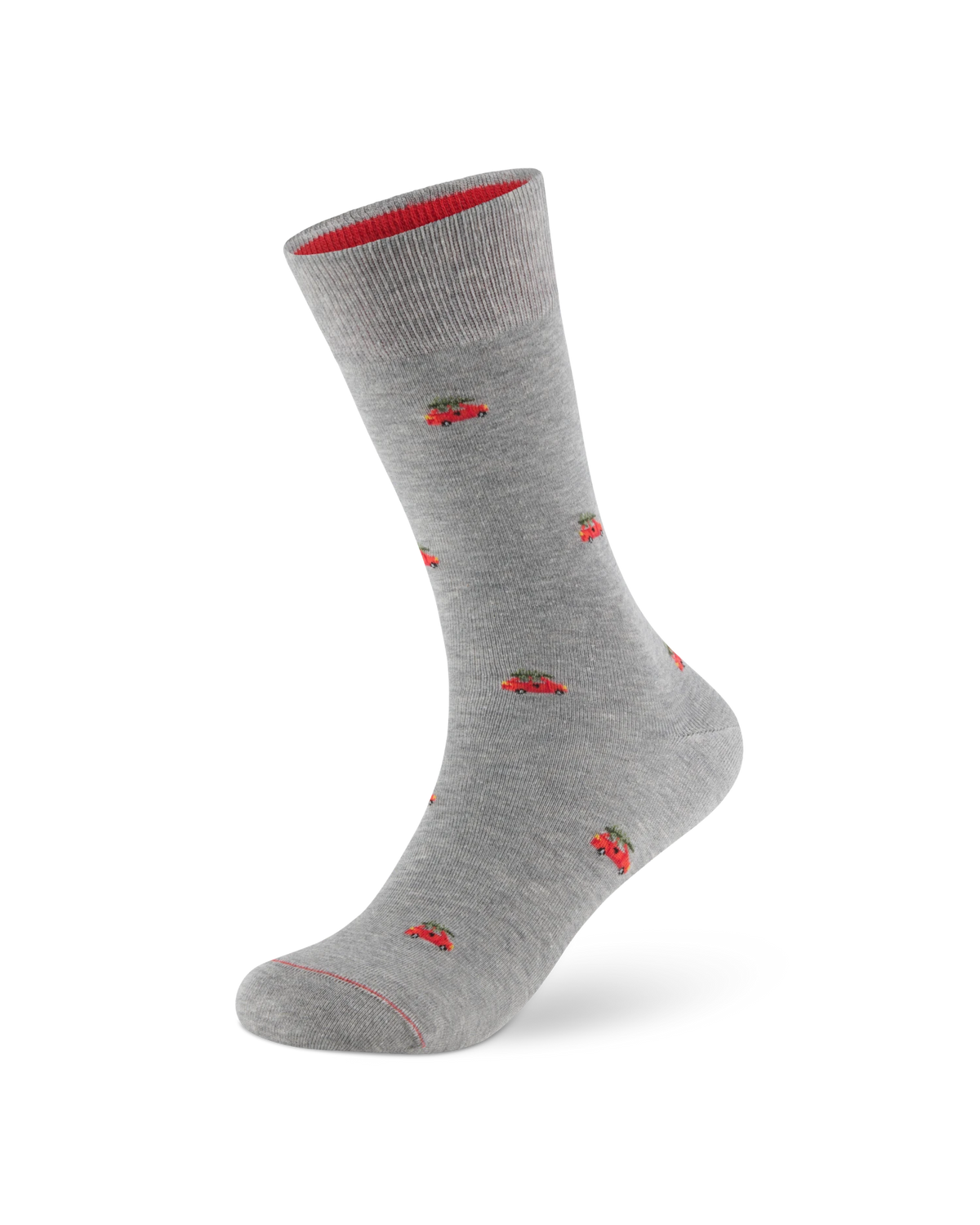 Weihnachtssocken Weihnachtsbaum in Stone Grey – Packshot