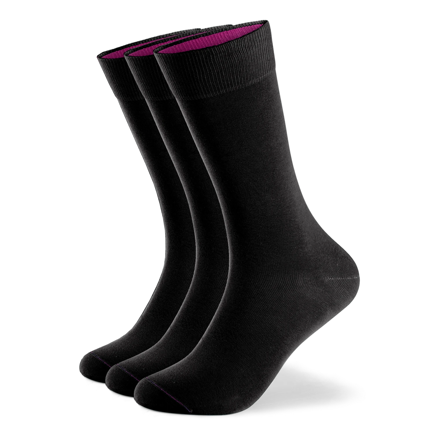 Einfarbige Socken aus Bio-Baumwolle - 3er Set