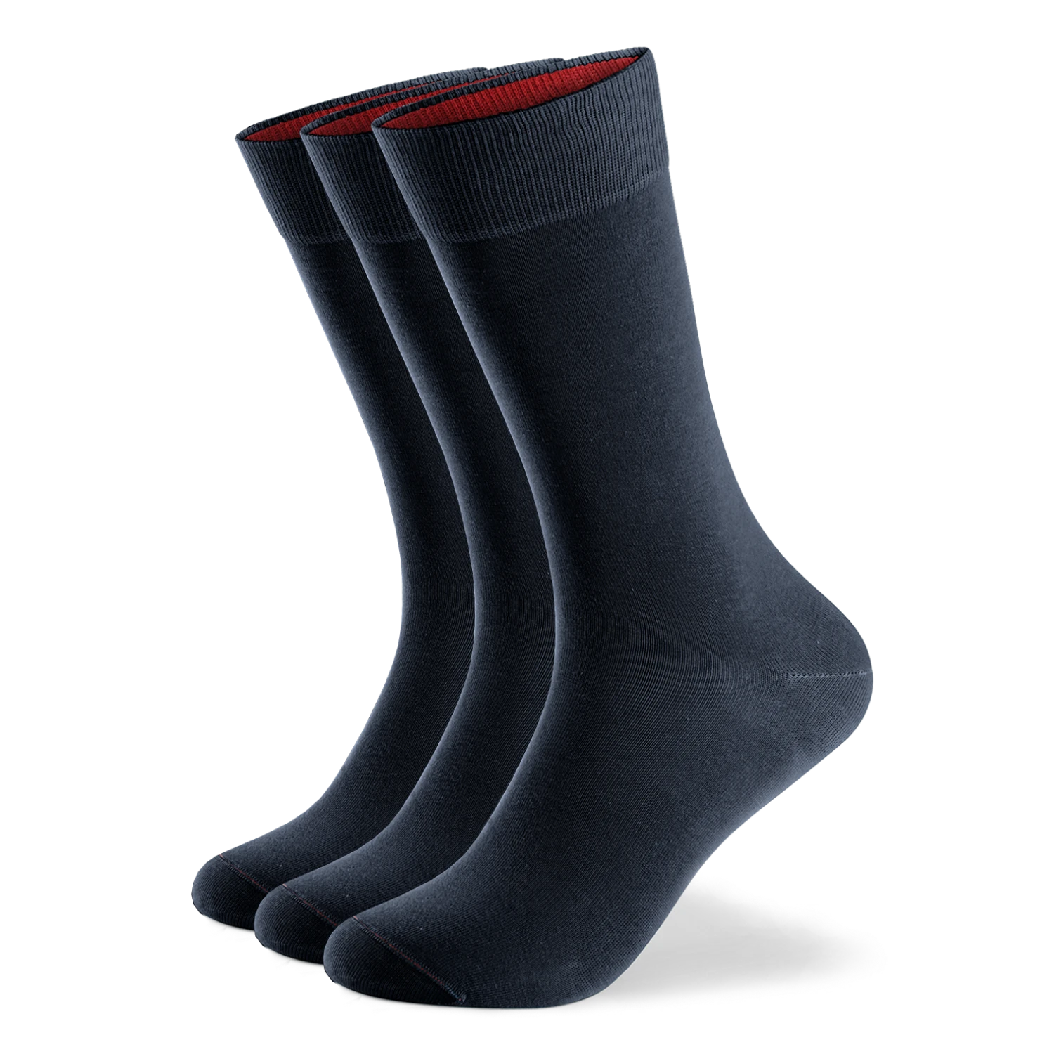 Einfarbige Socken aus Bio-Baumwolle - 3er Set