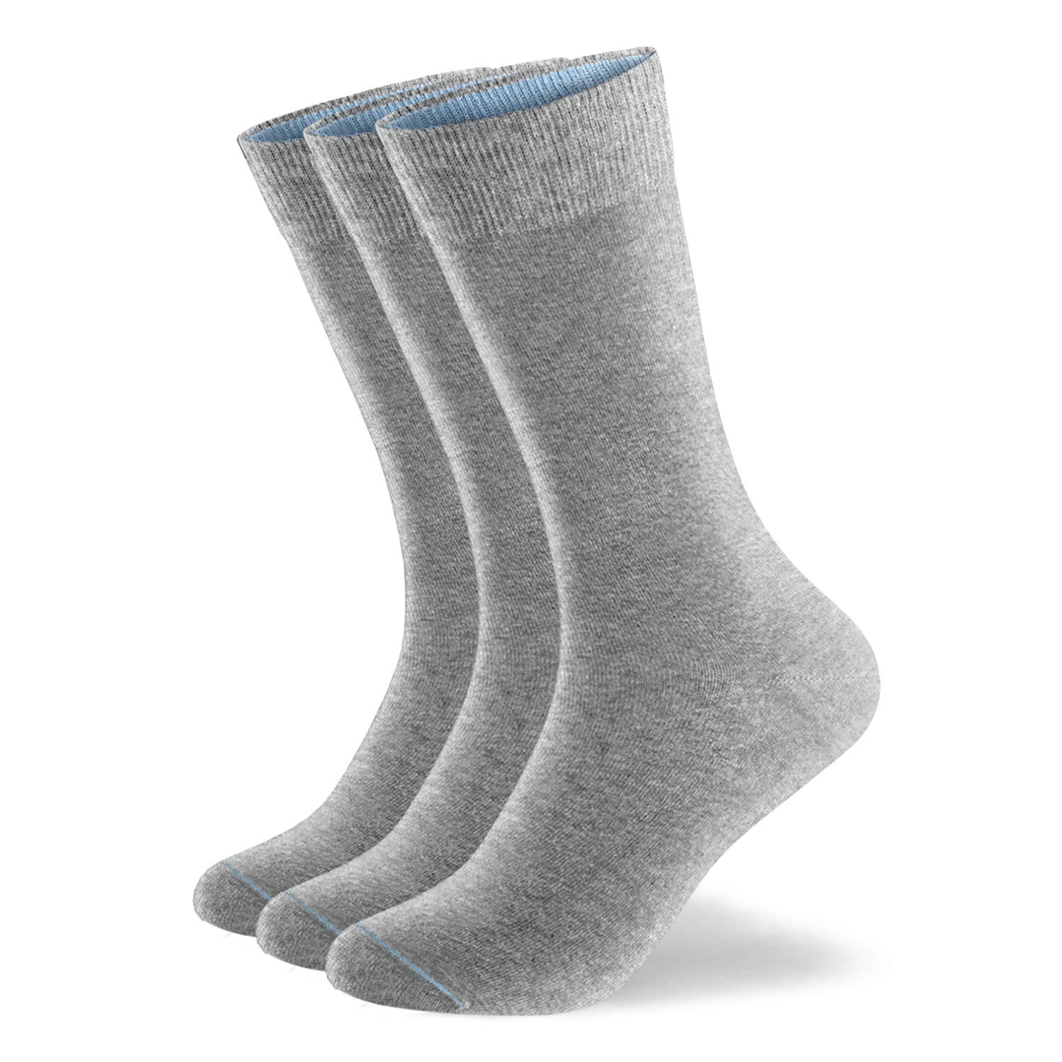 Einfarbige Socken aus Bio-Baumwolle - 3er Set