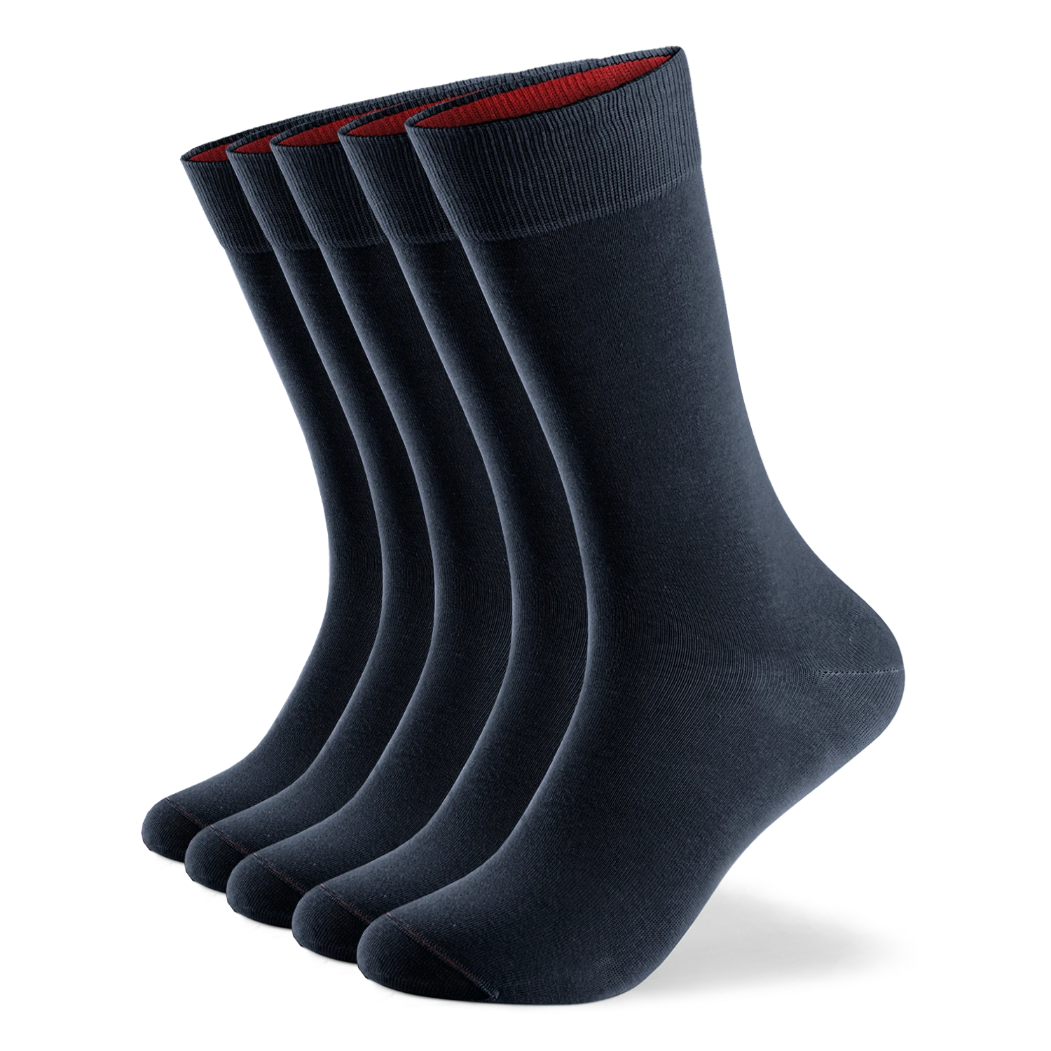 Einfarbige Socken aus Bio-Baumwolle - 5er Set