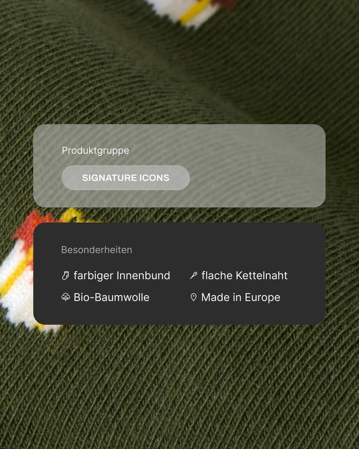 Weihnachtssocken Geschenk in Forest Green – Produktdetails