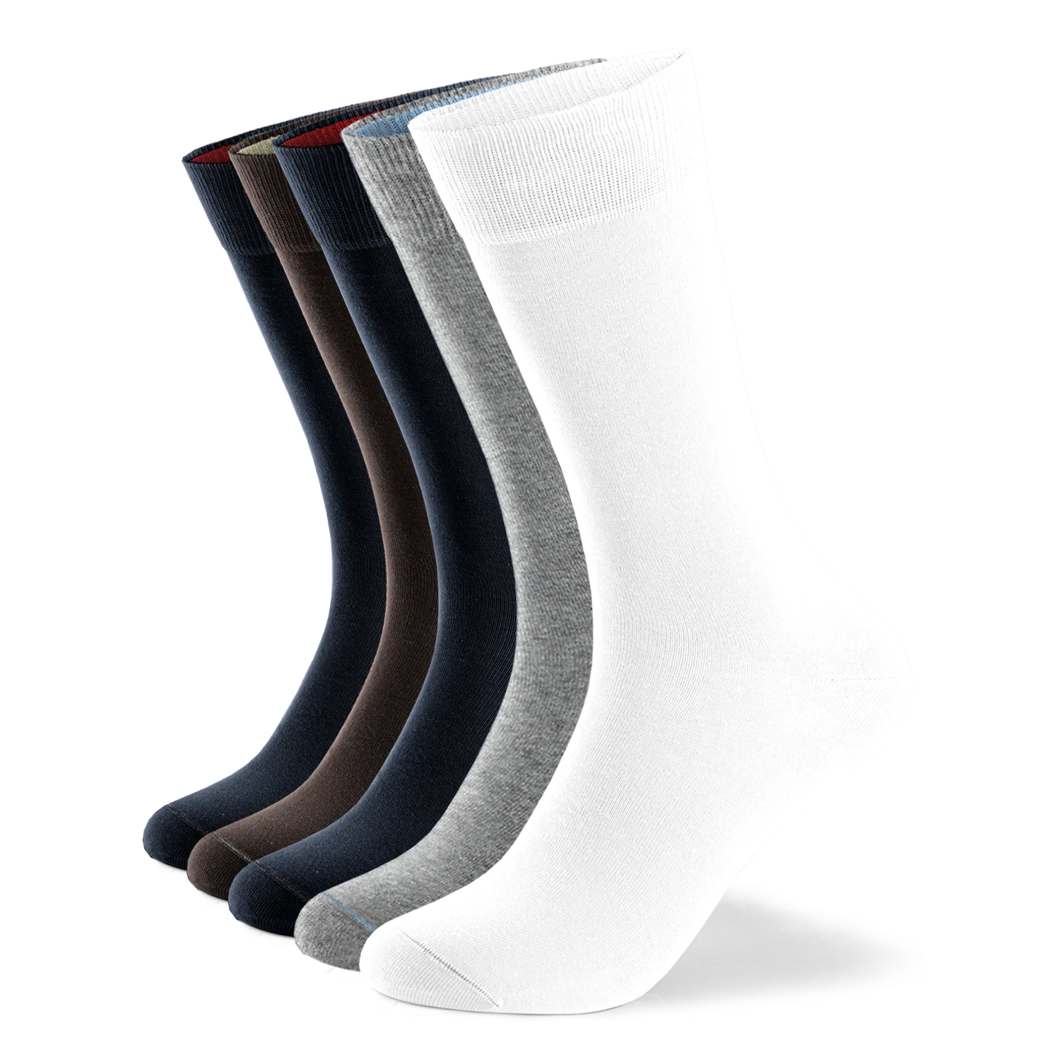 Einfarbige Socken aus Bio-Baumwolle - 5er Set