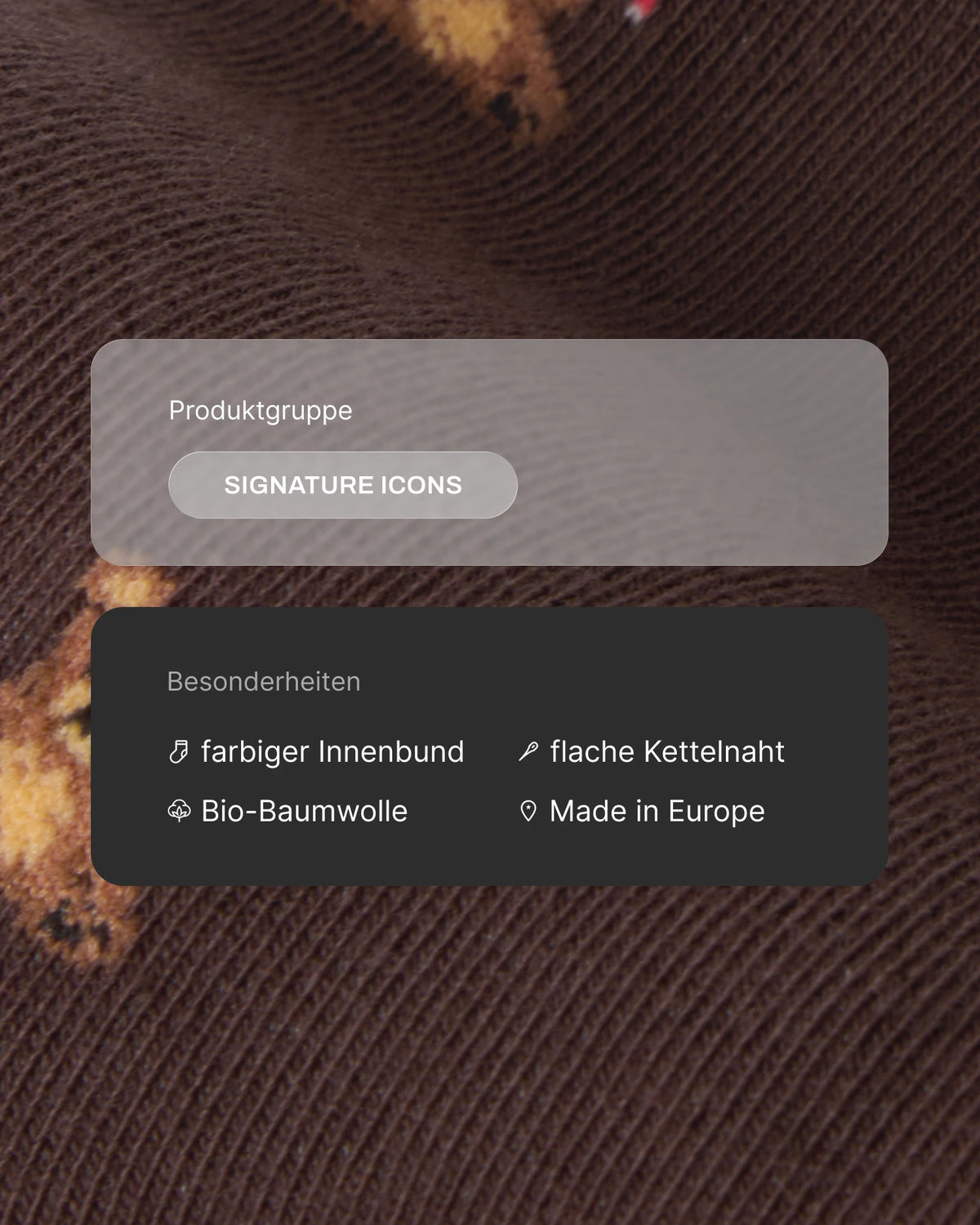 Weihnachtssocken Teddy in Dark Brown – Produktdetails
