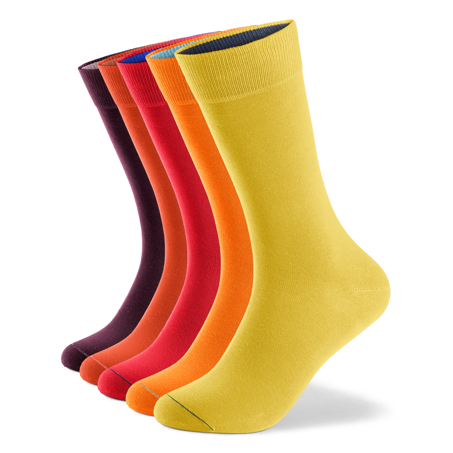 Einfarbige Socken aus Bio-Baumwolle - 5er Set