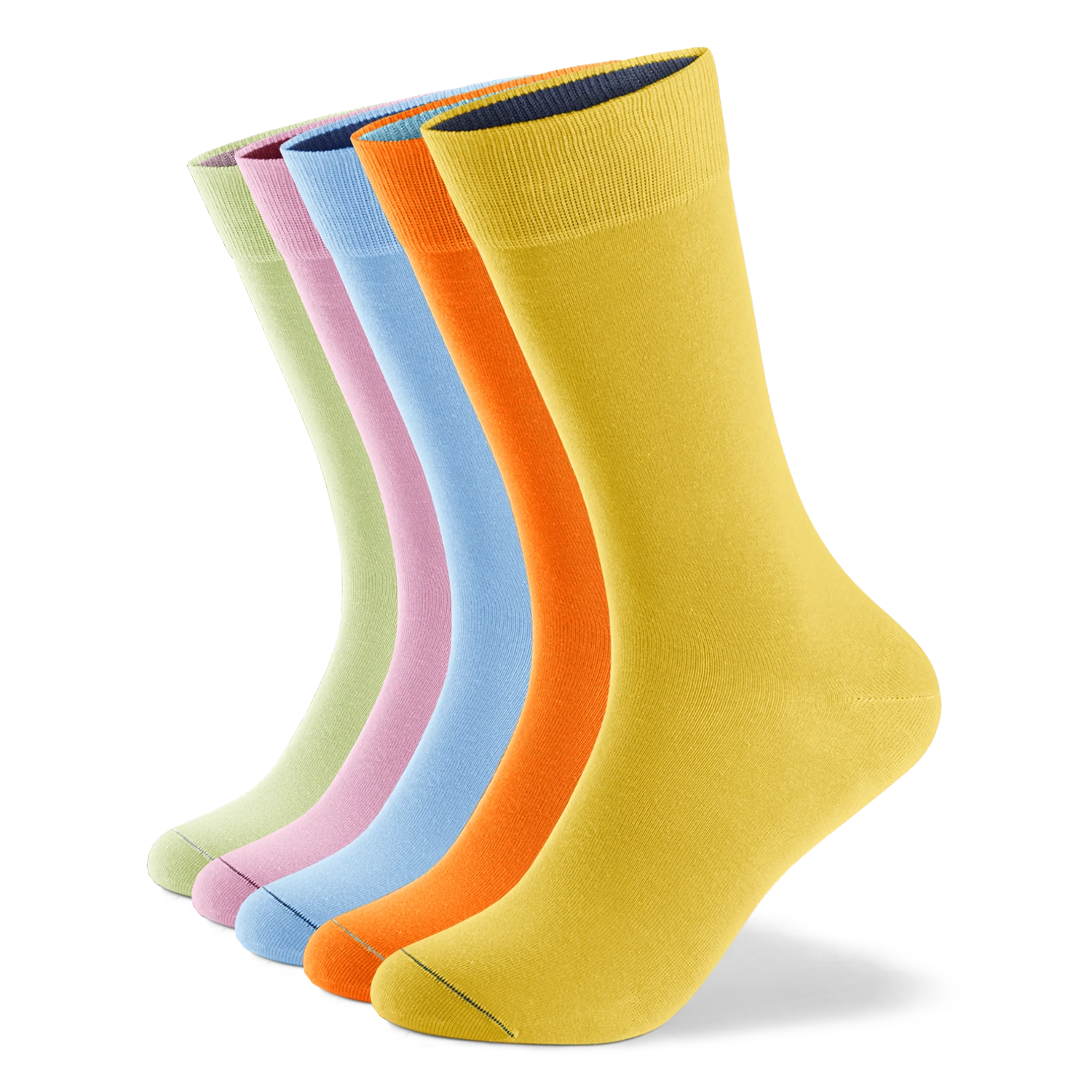 Einfarbige Socken aus Bio-Baumwolle - 5er Set