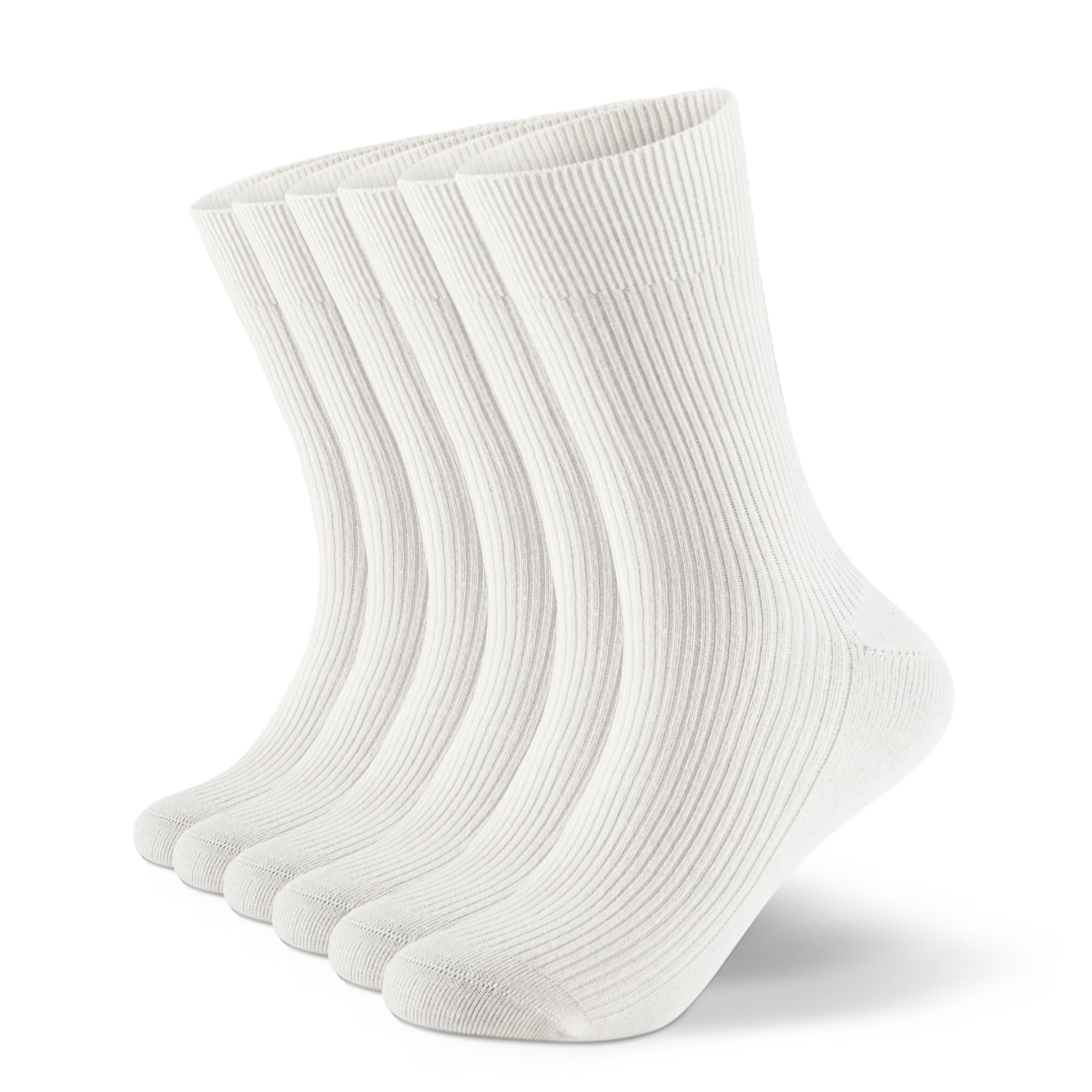 Feingerippte Socken aus Bio-Baumwolle - 6er Set