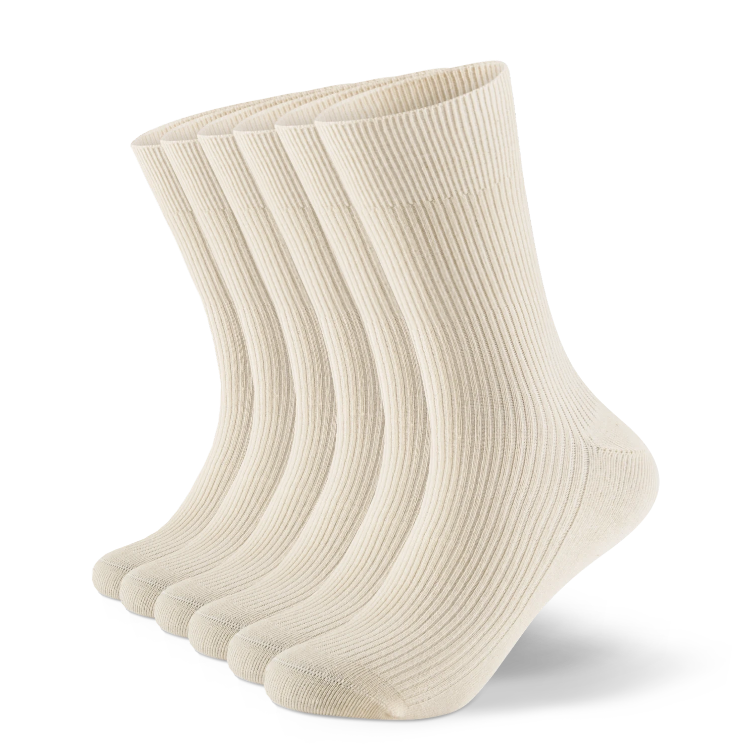 Feingerippte Socken aus Bio-Baumwolle - 6er Set