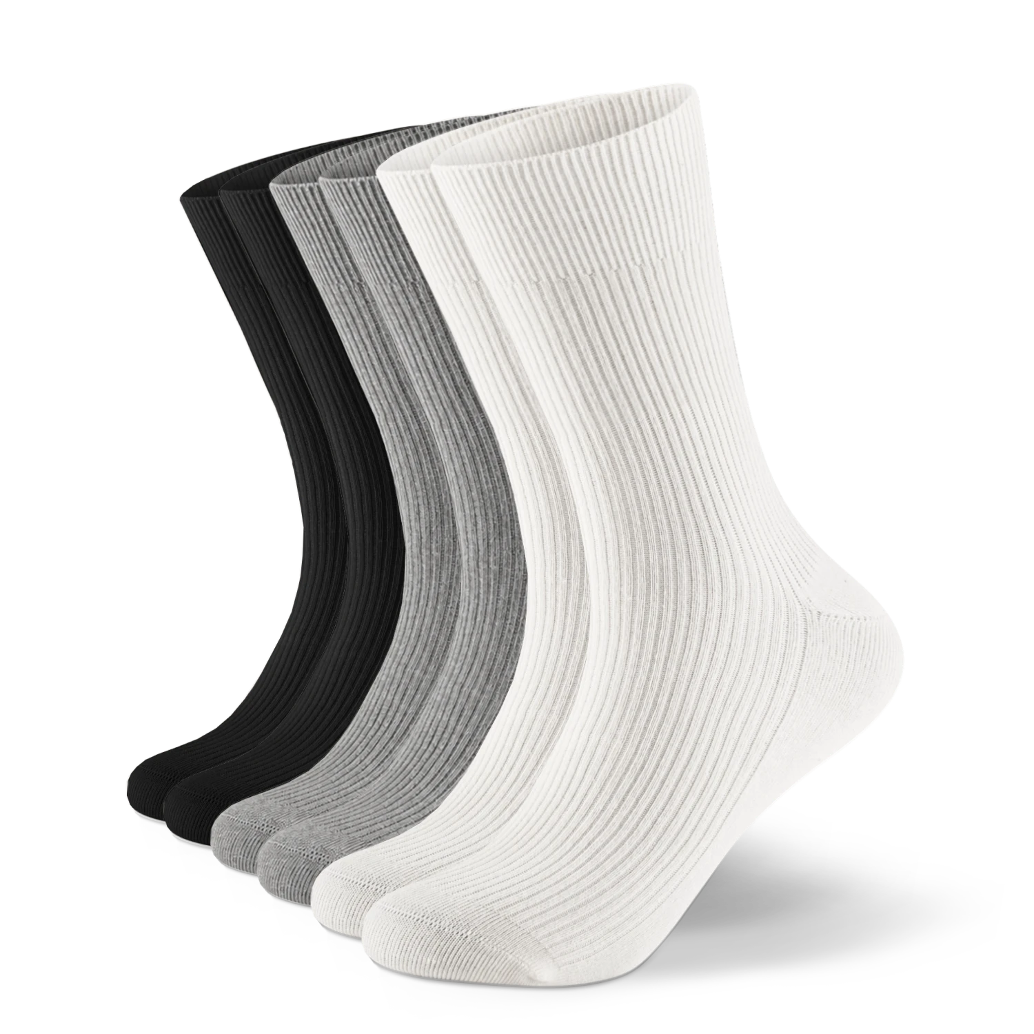 Feingerippte Socken aus Bio-Baumwolle - 6er Set