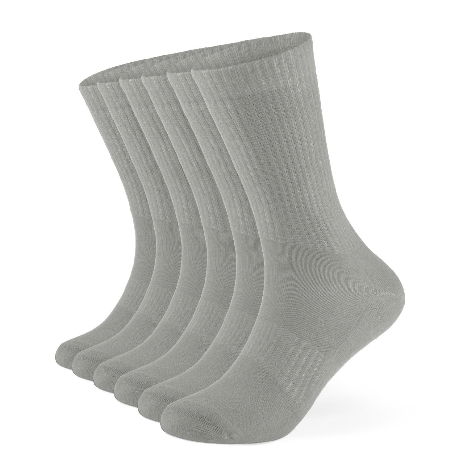 Einfarbige Tennissocken aus Bio-Baumwolle – 6er Set