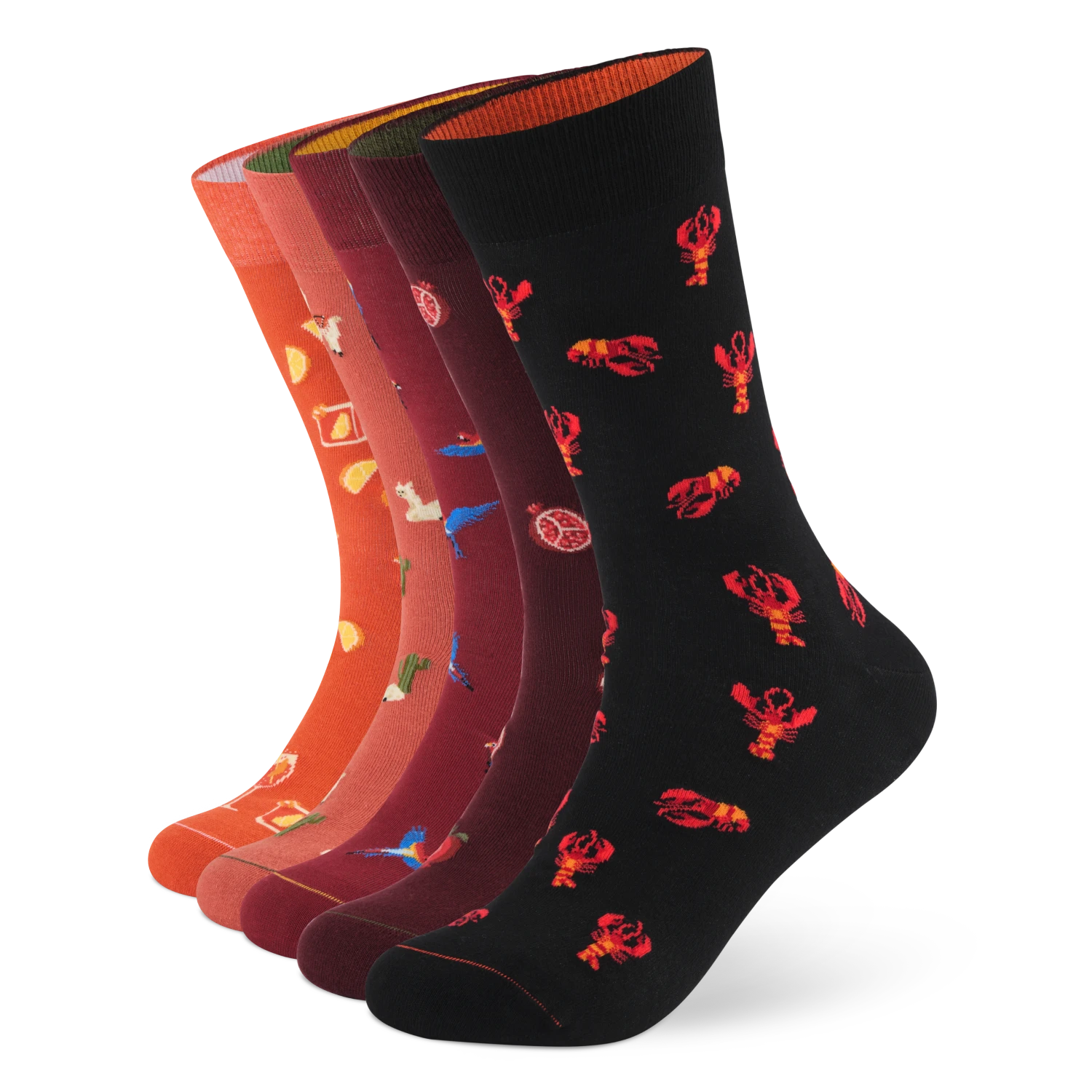 Motivsocken aus Bio-Baumwolle - 5er Set