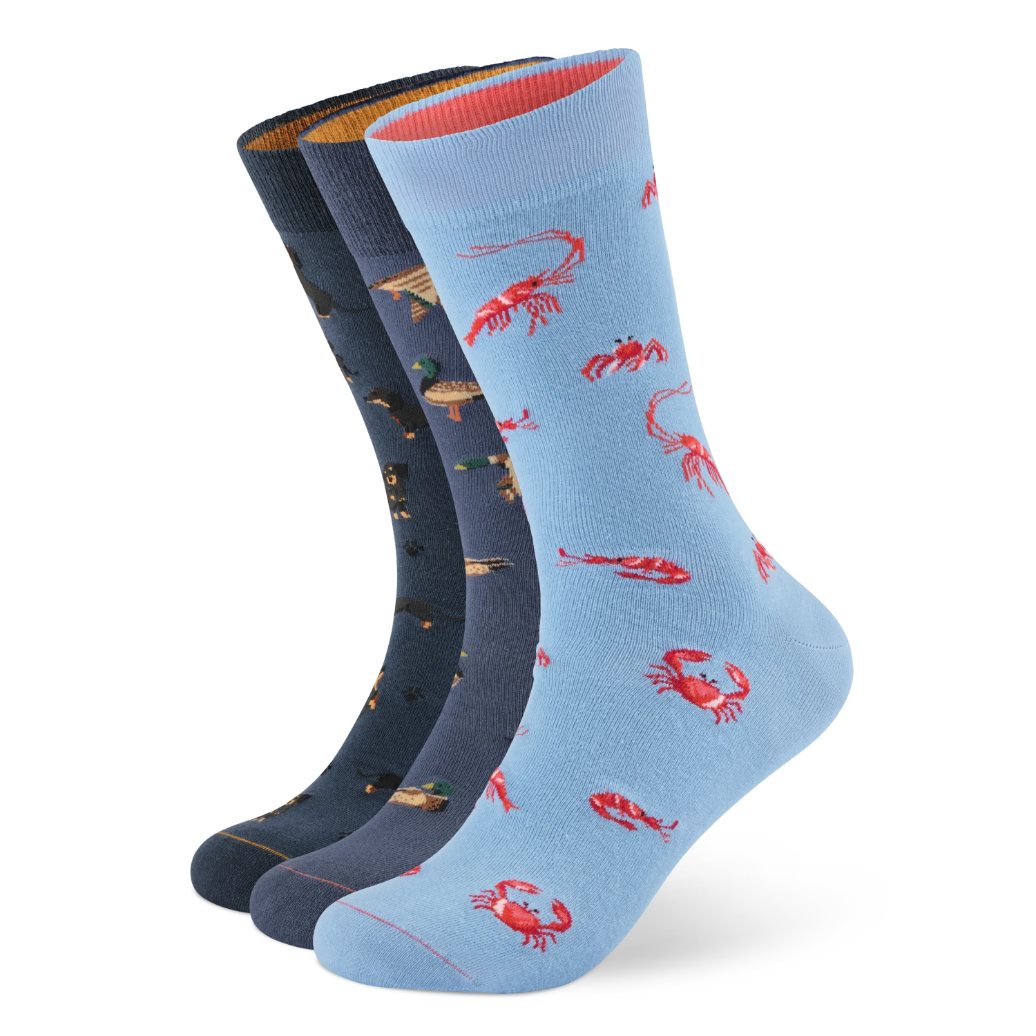 Motivsocken aus Bio-Baumwolle - 3er Set