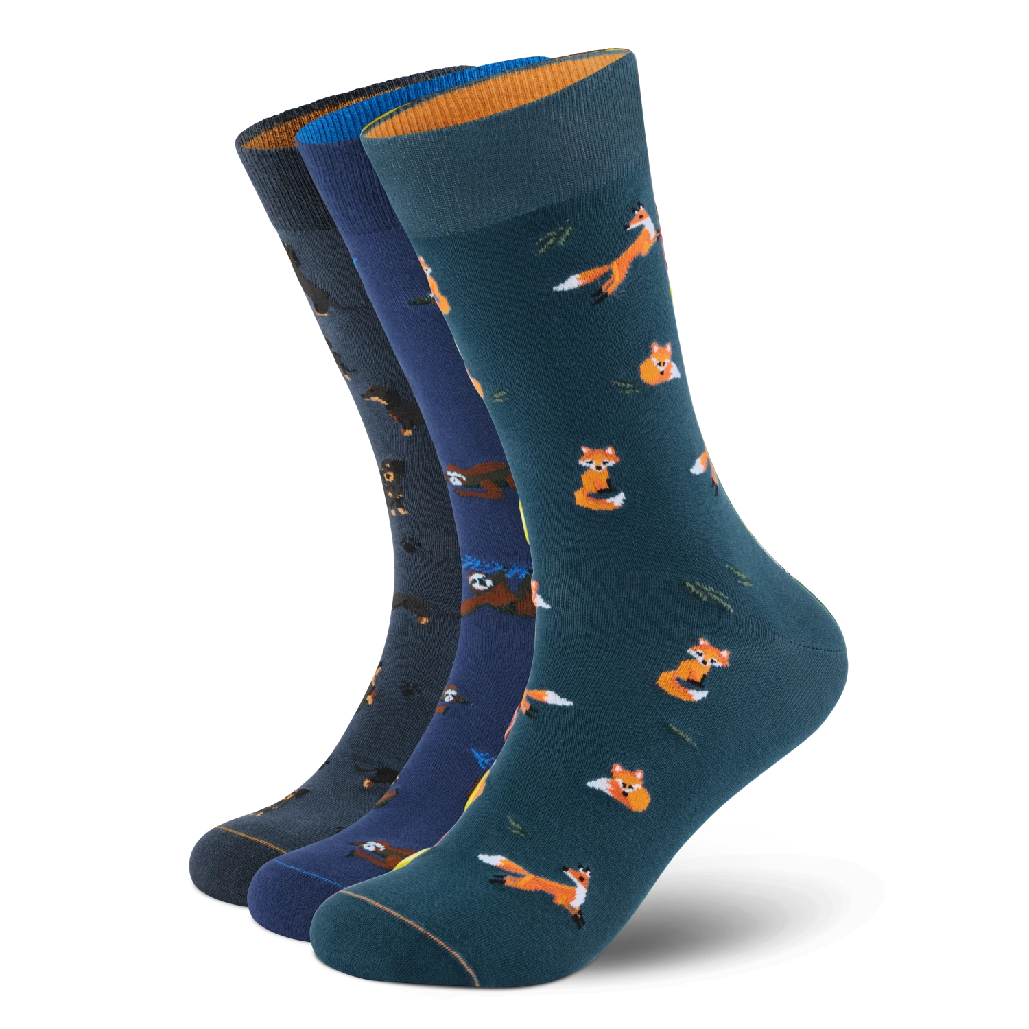 Motivsocken aus Bio-Baumwolle - 3er Set
