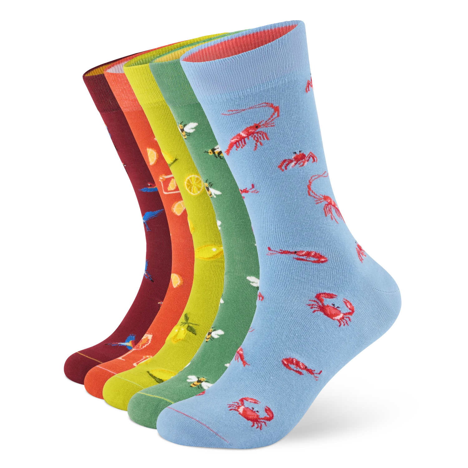 Motivsocken aus Bio-Baumwolle - 5er Set