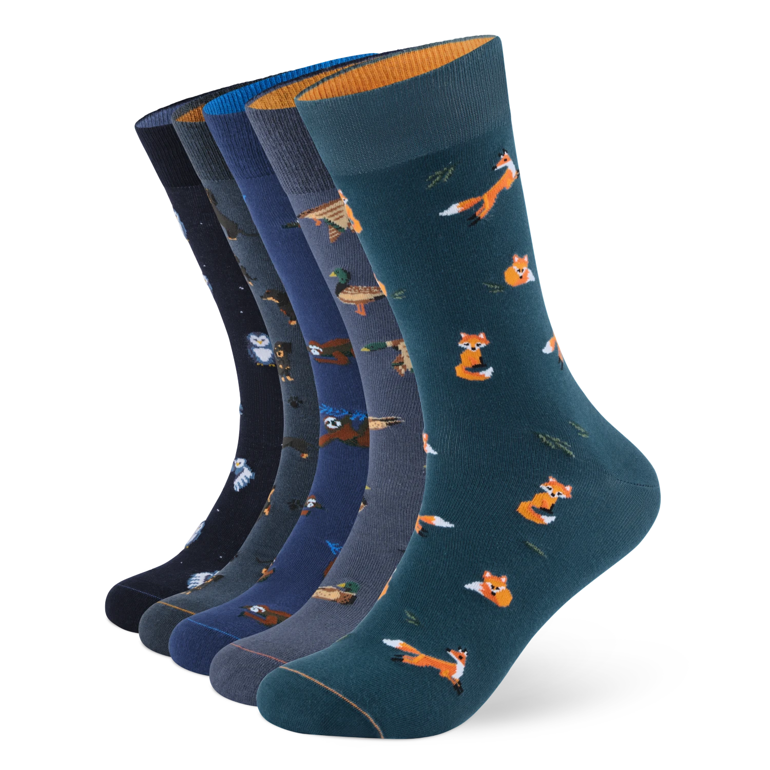 Motivsocken aus Bio-Baumwolle - 5er Set