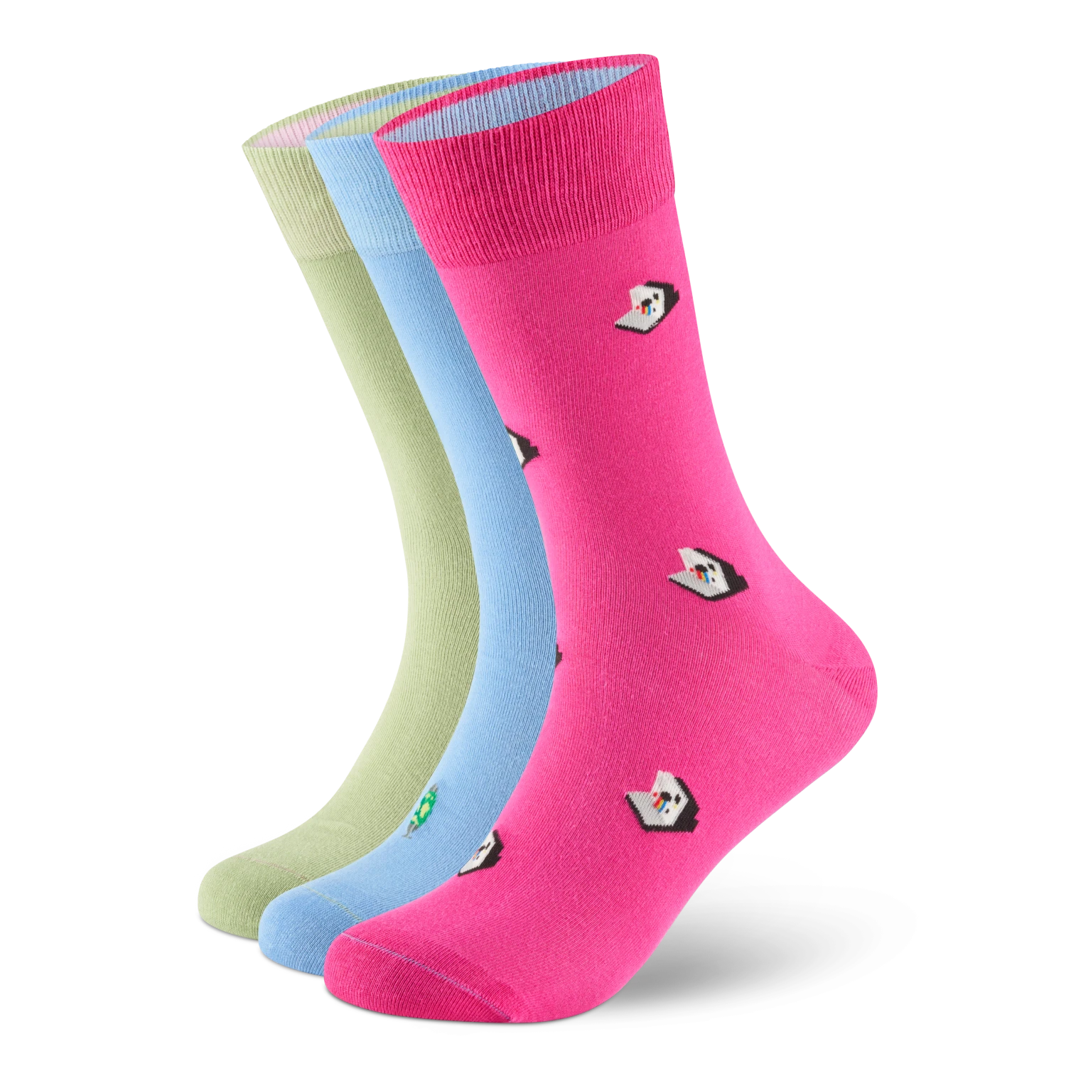 Motivsocken aus Bio-Baumwolle - 3er Set