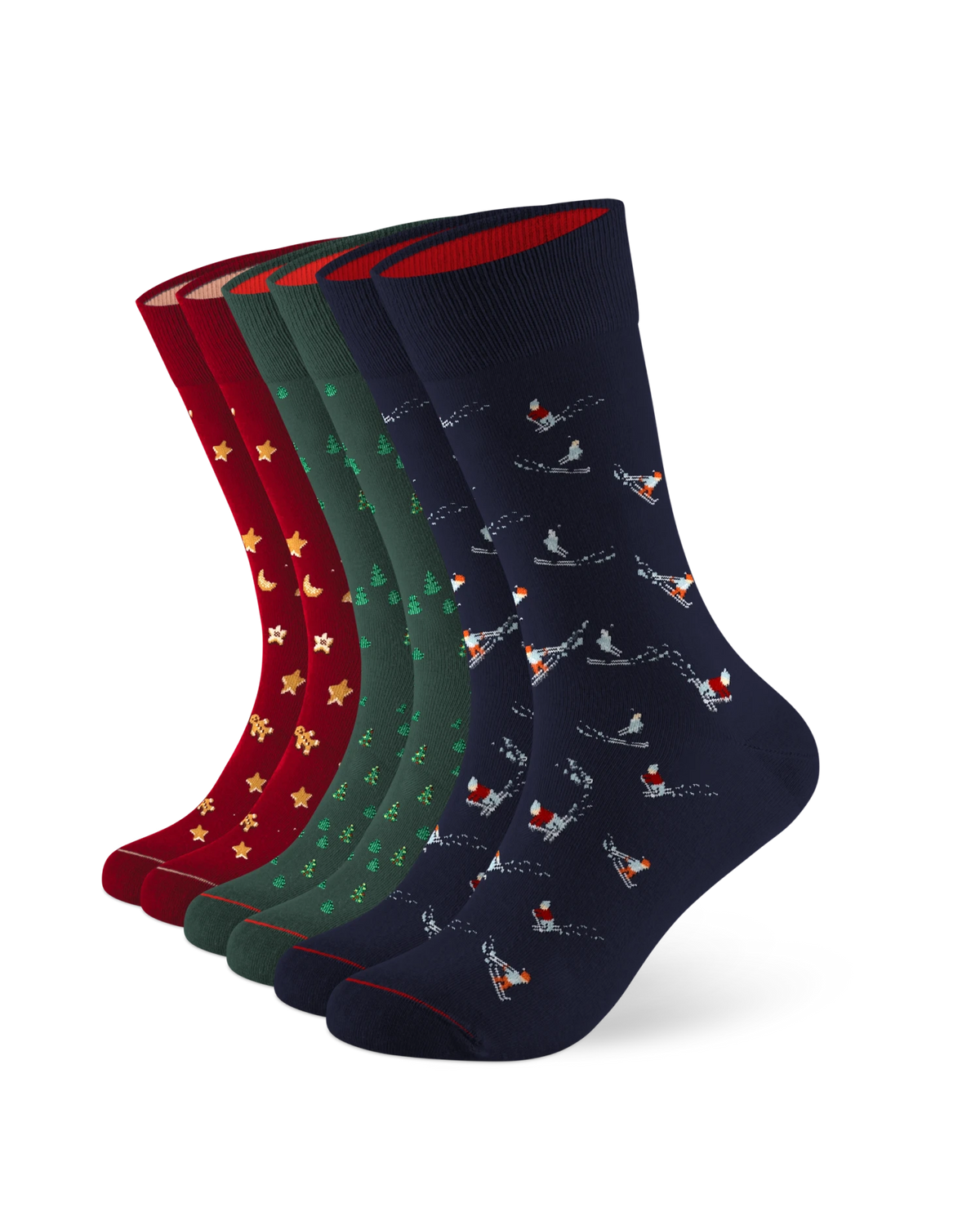 6 Paar Weihnachtssocken Christmas Collection