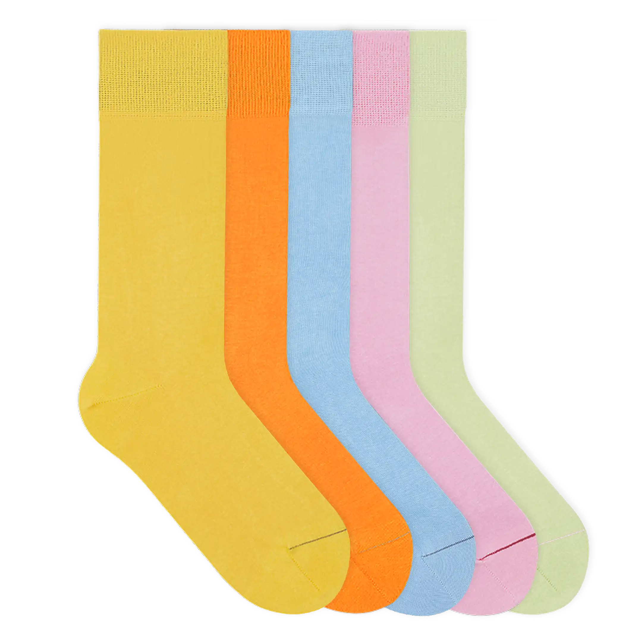 Einfarbige Socken aus Bio-Baumwolle - 5er Set