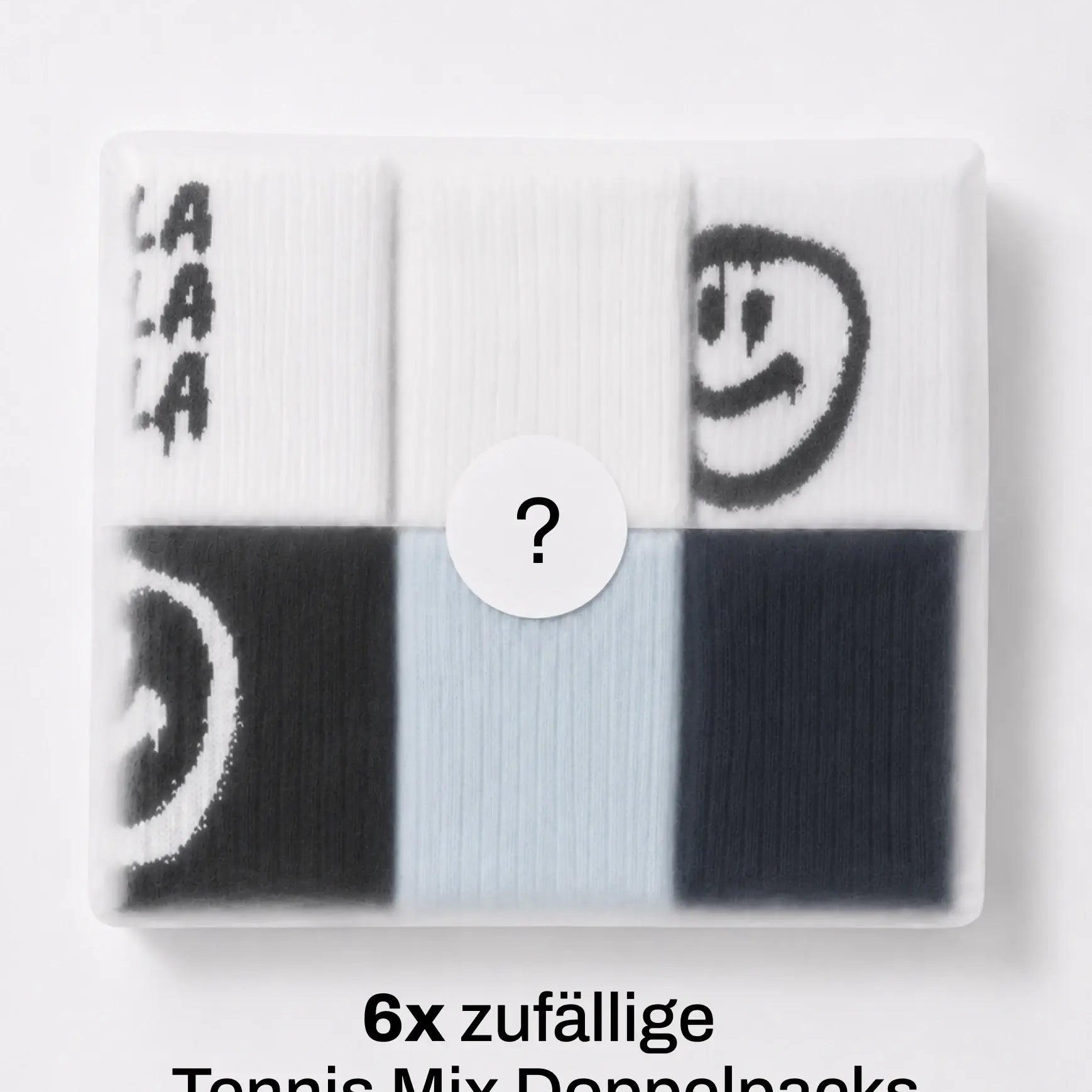 Einfarbige Tennissocken & Graffiti-Motive im Mystery Bundle