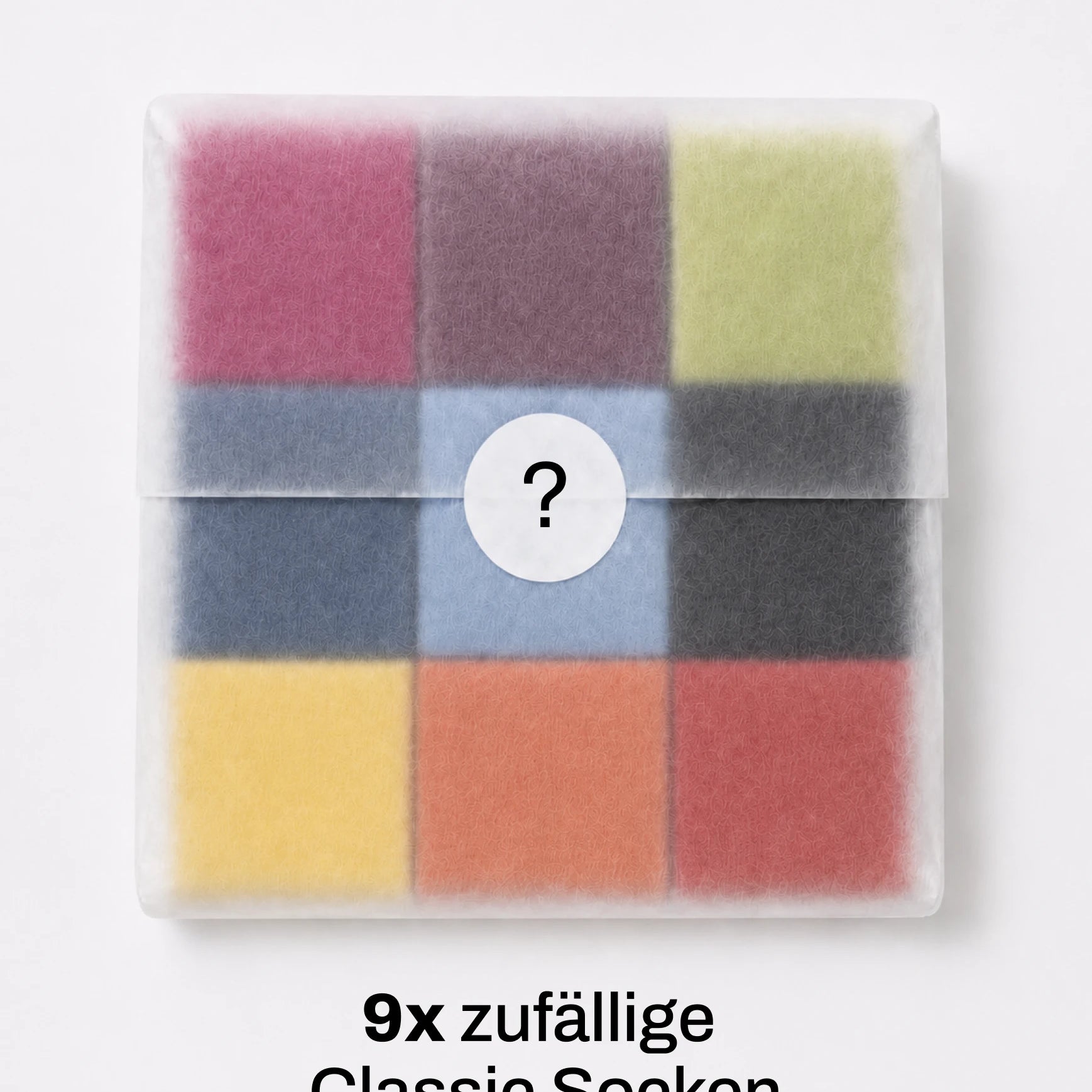 Einfarbige Socken im Mystery Bundle