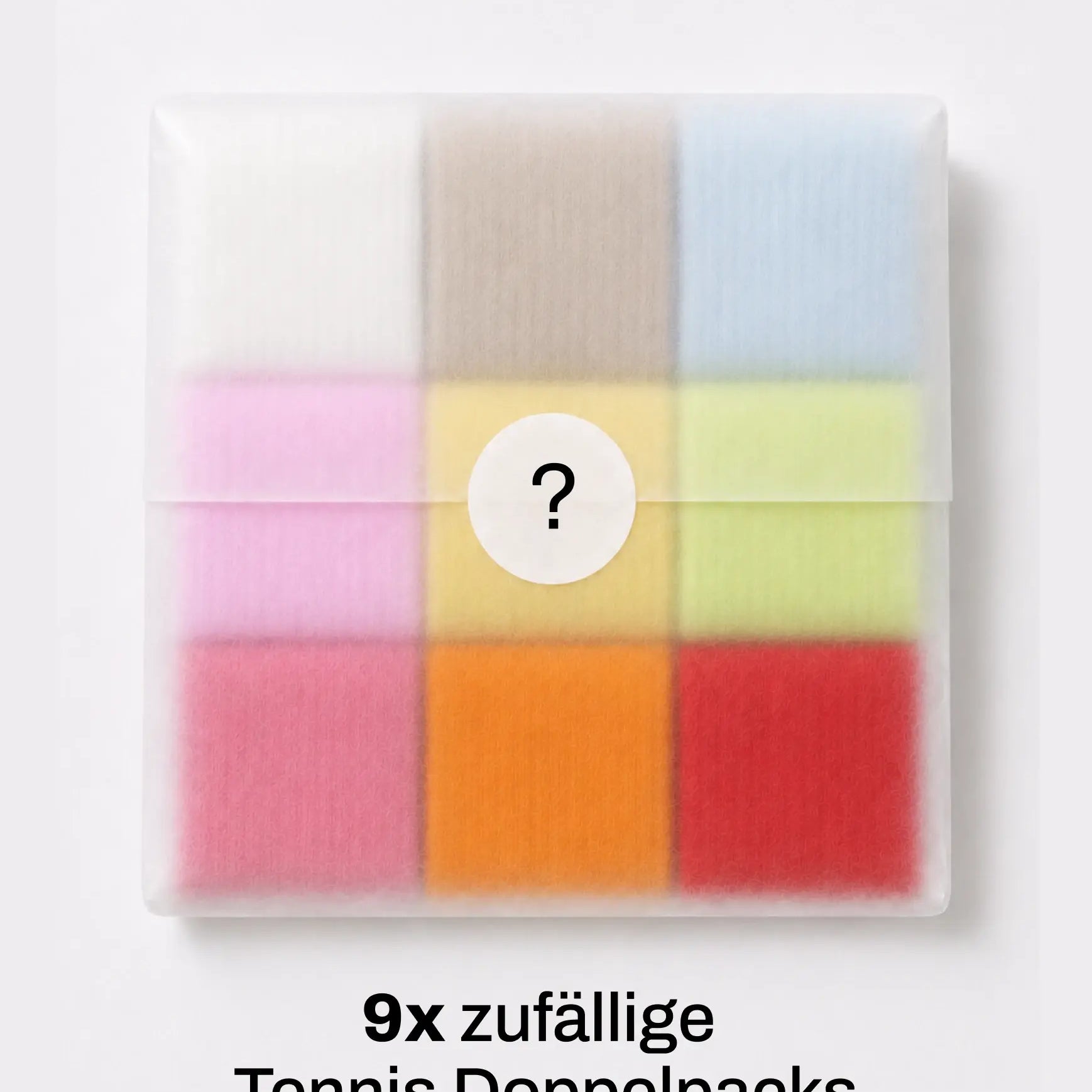 Einfarbige Tennissocken im Mystery Bundle