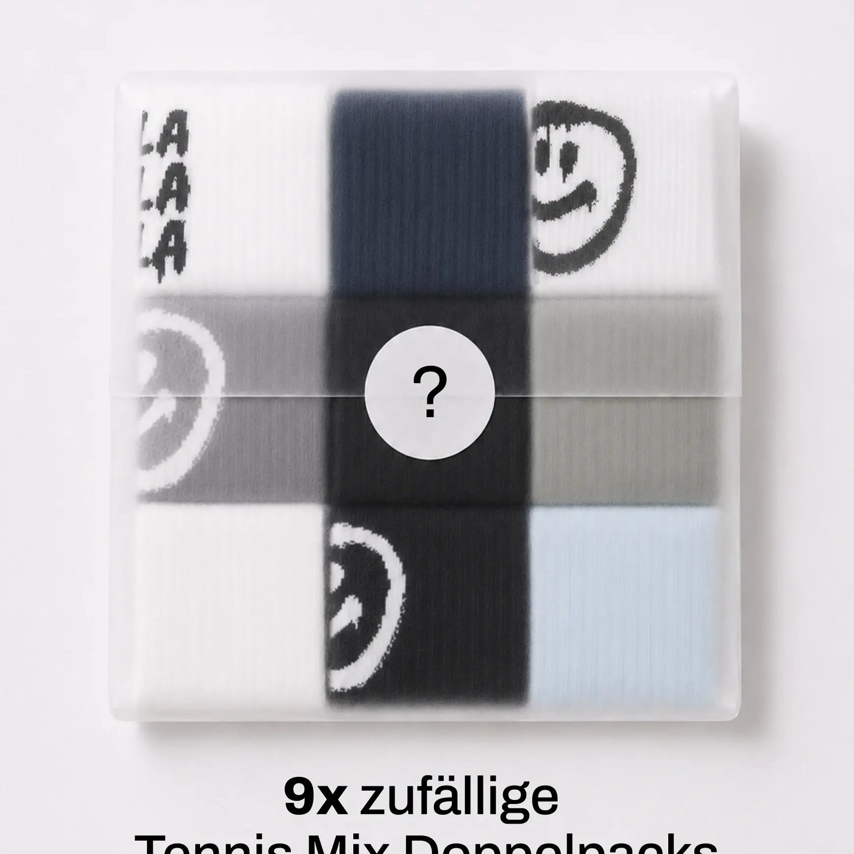 Einfarbige Tennissocken & Graffiti-Motive im Mystery Bundle