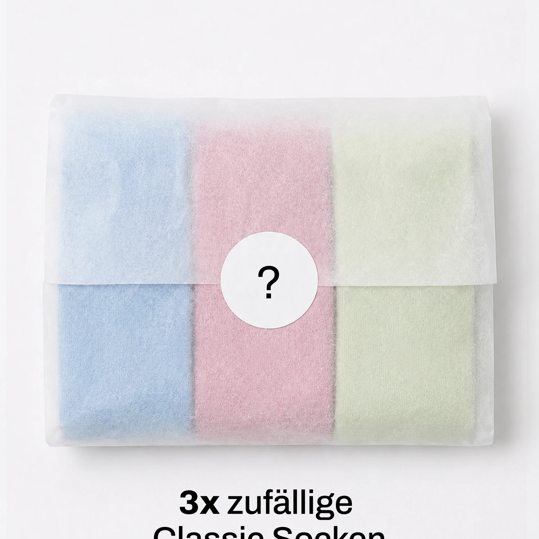 Einfarbige Socken im Mystery Bundle