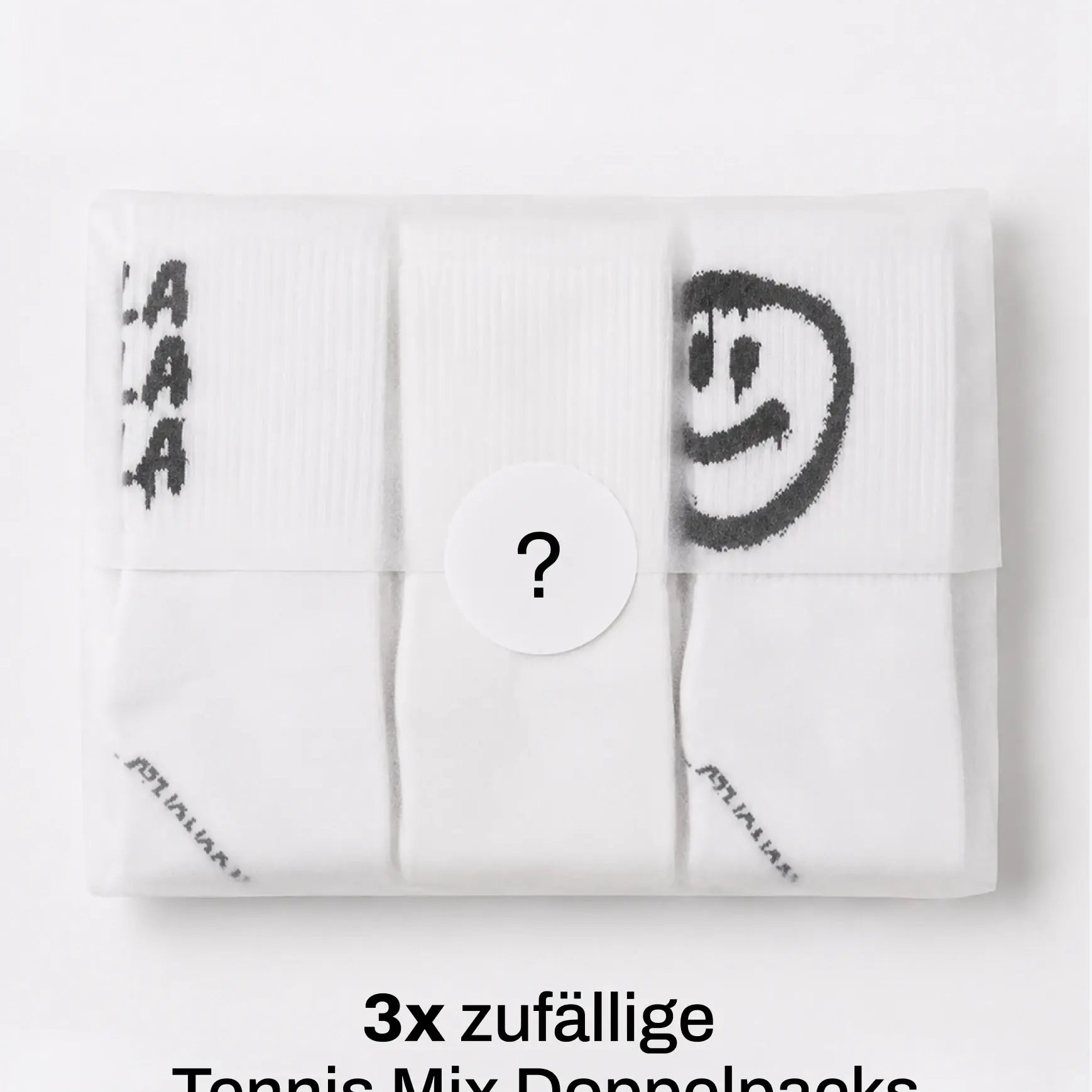 Einfarbige Tennissocken & Graffiti-Motive im Mystery Bundle