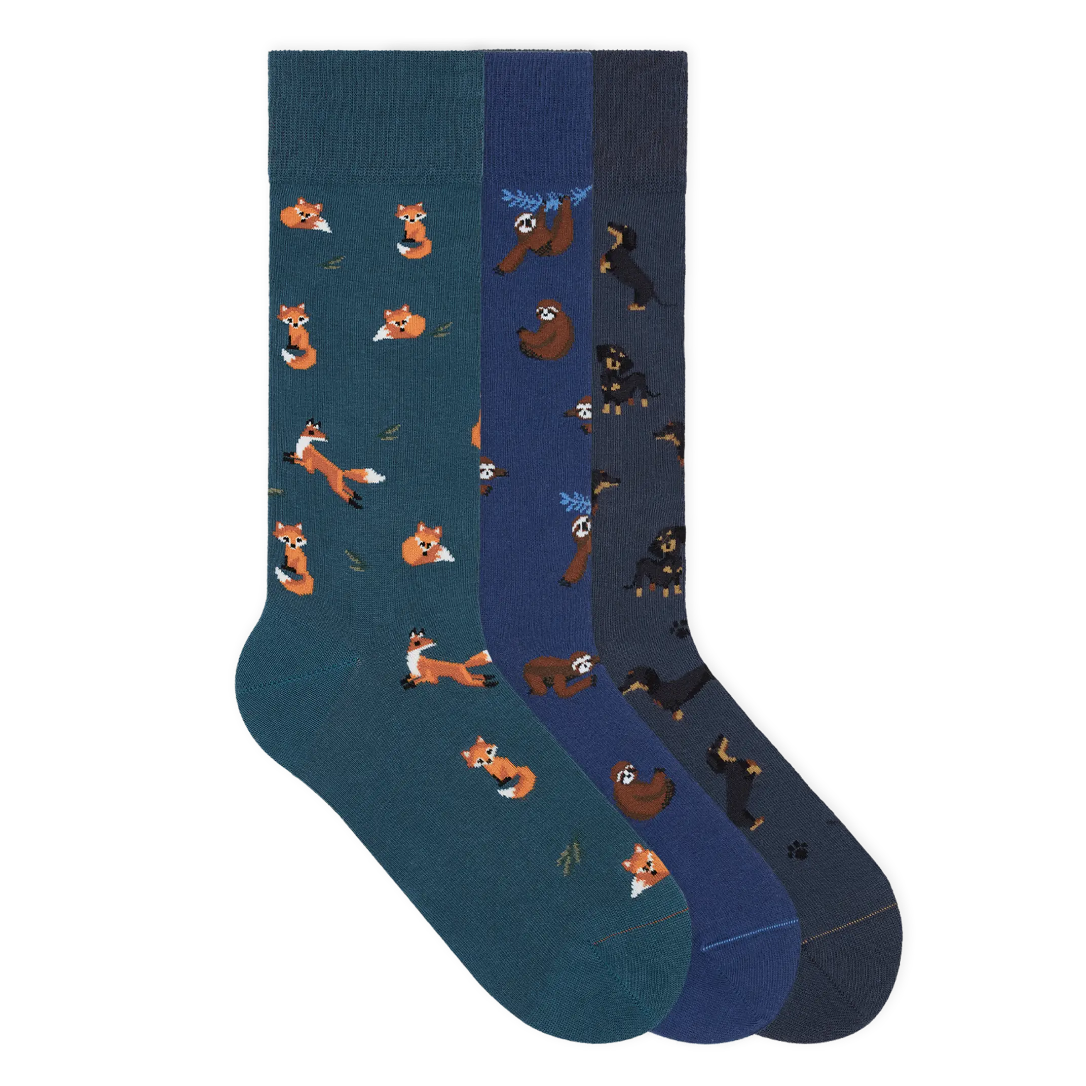 Motivsocken aus Bio-Baumwolle - 3er Set
