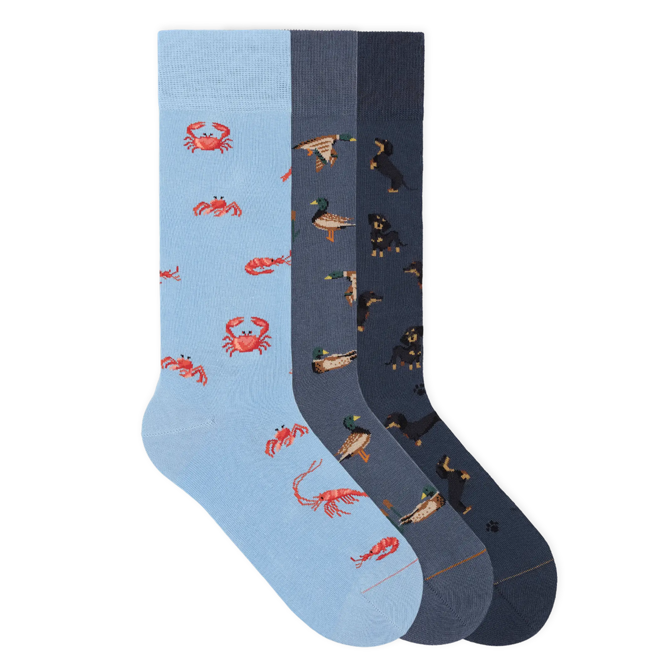 Motivsocken aus Bio-Baumwolle - 3er Set