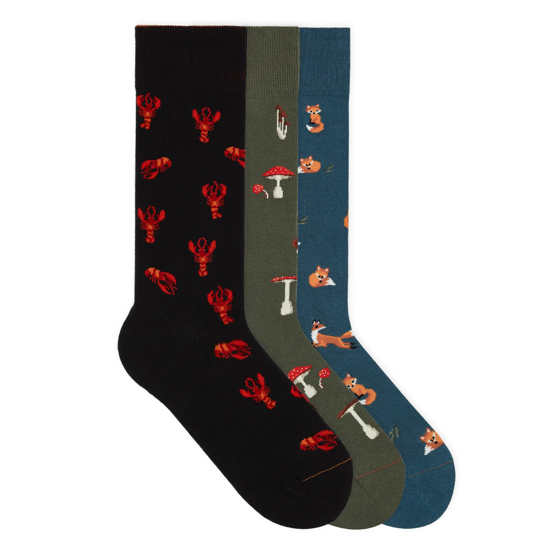 Motivsocken aus Bio-Baumwolle - 3er Set