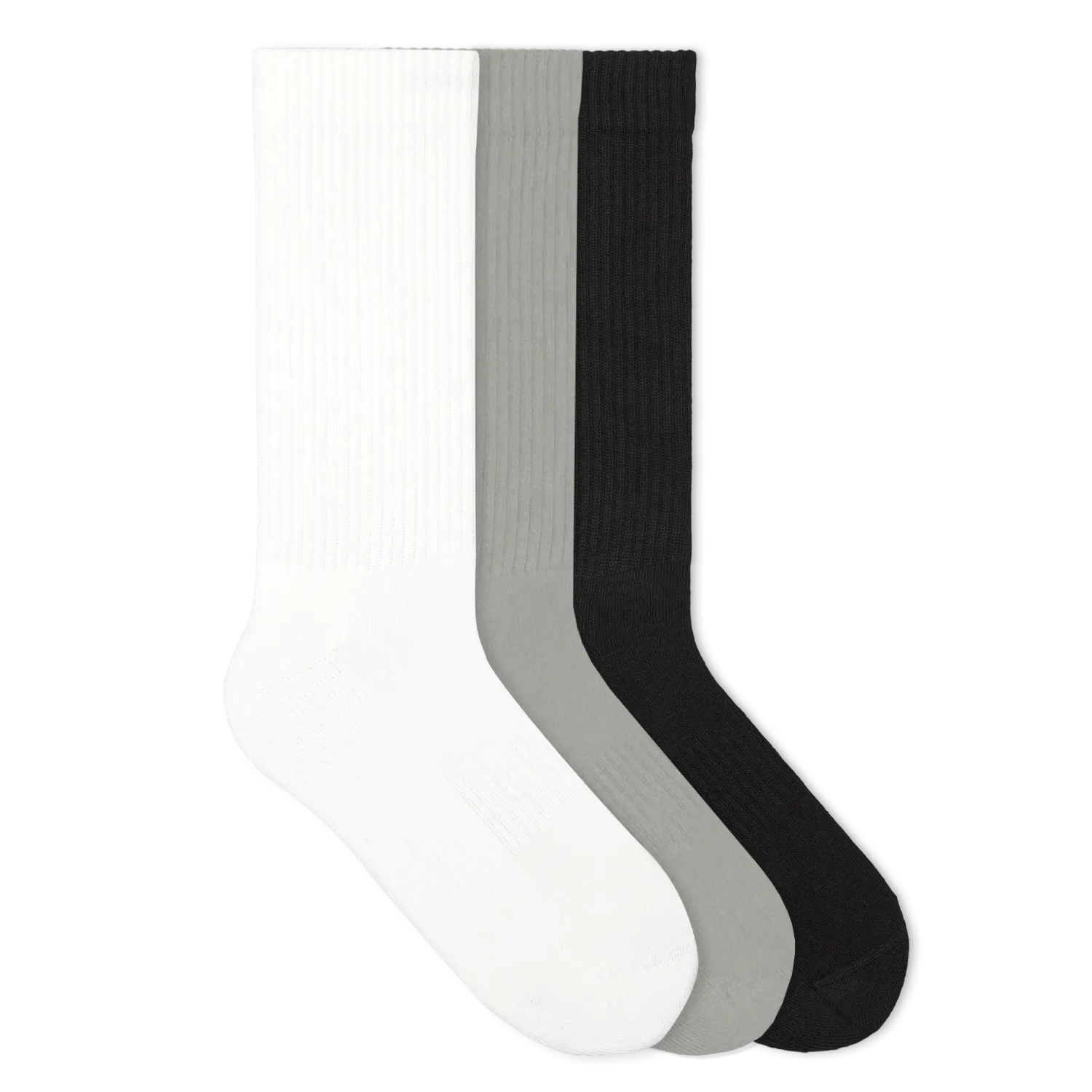Einfarbige Tennissocken aus Bio-Baumwolle – 6er Set
